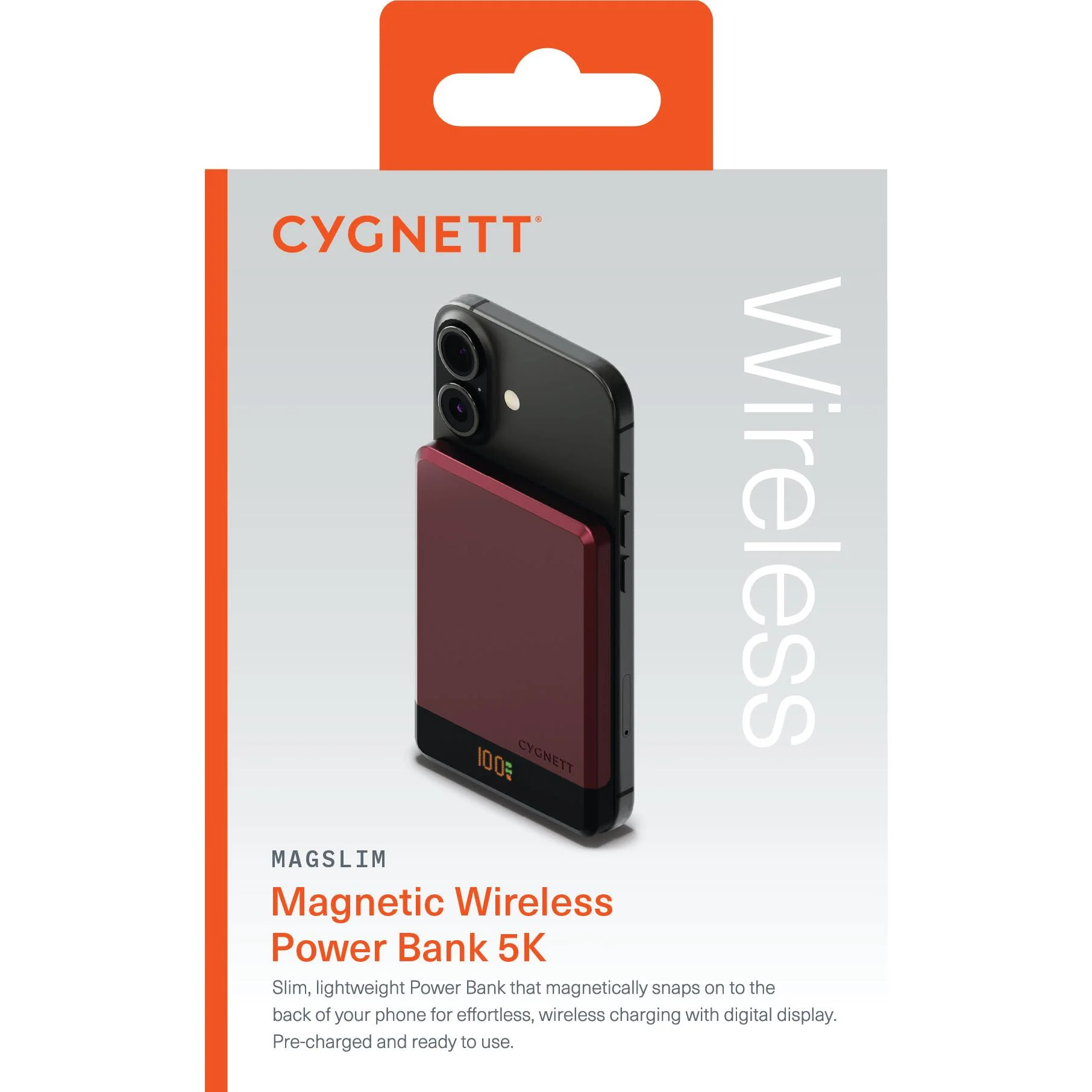 Cygnett MagSlim Magnetic Power Bank [5K] (Cherry) - Image 8