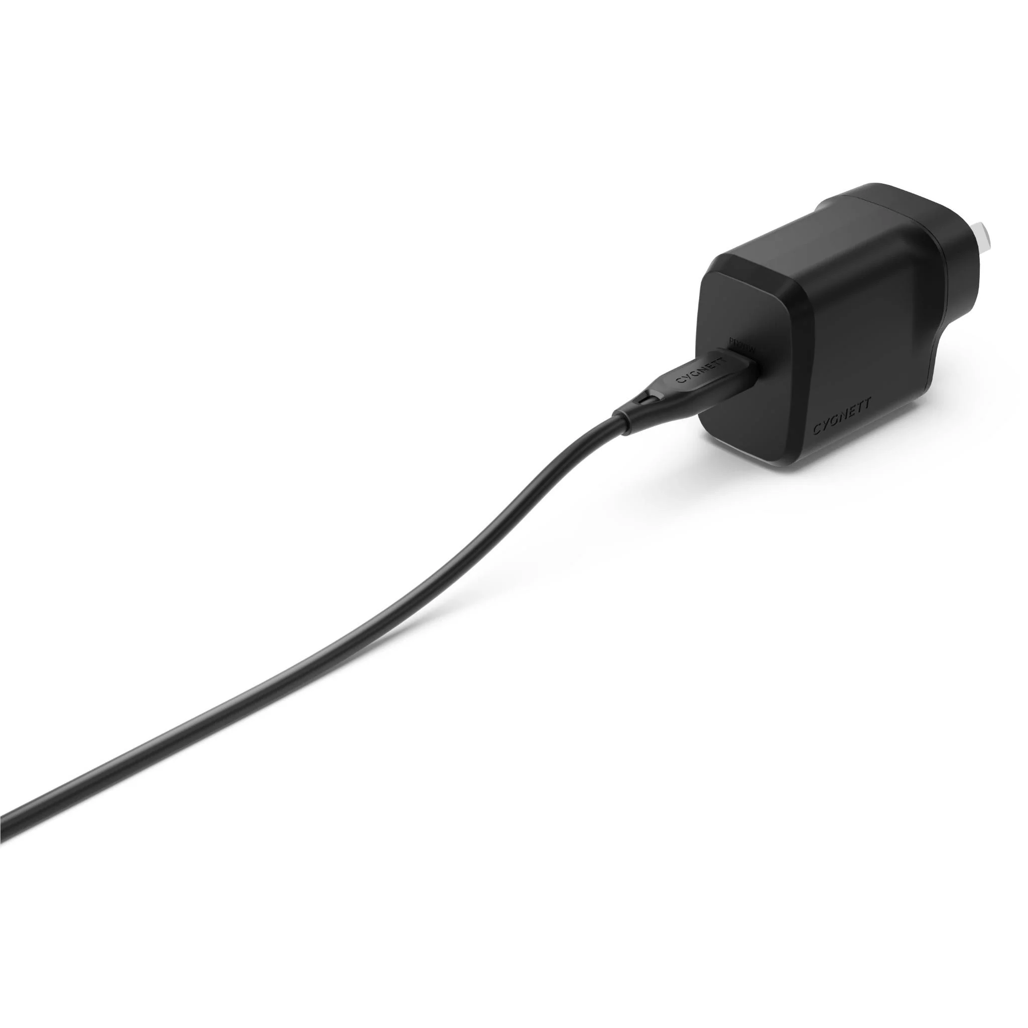 Cygnett PowerPlus 20W Single Port USB-C Wall Charger (Black) - Image 2