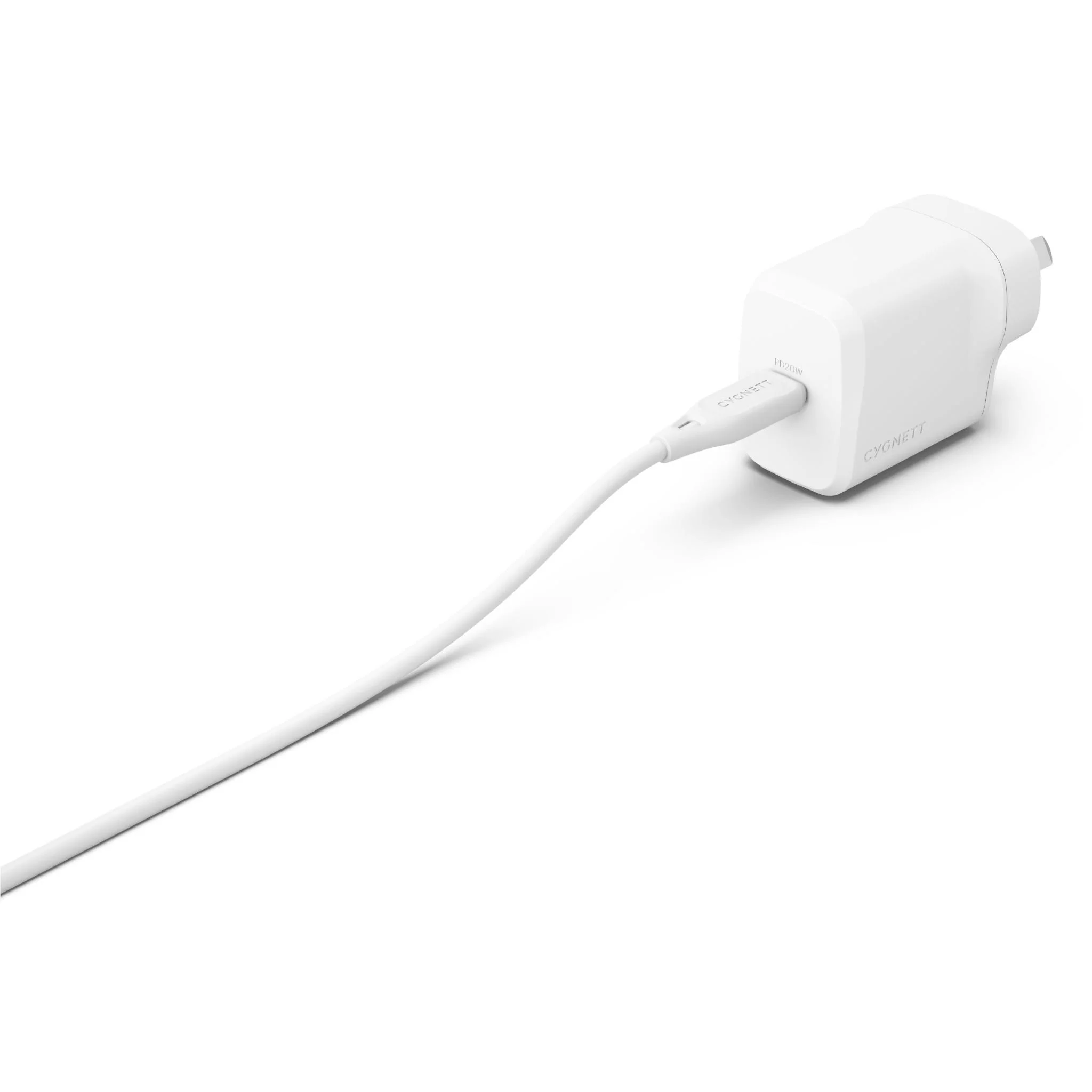 Cygnett PowerPlus 20W Single Port USB-C Wall Charger (White) - Image 2