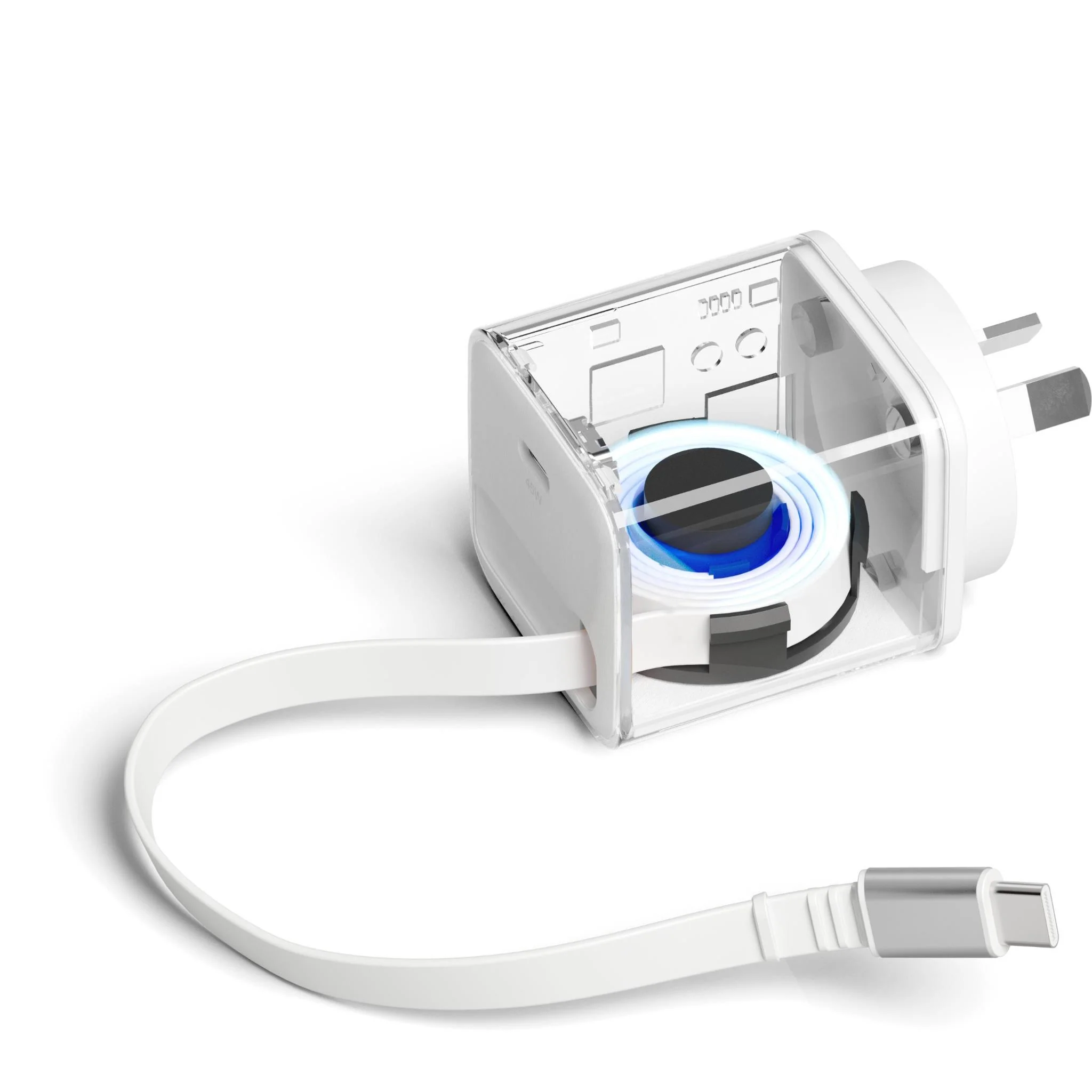 Cygnett PowerPlus 45W Wall Charger with 80cm Retractable USB-C Cable - Image 3