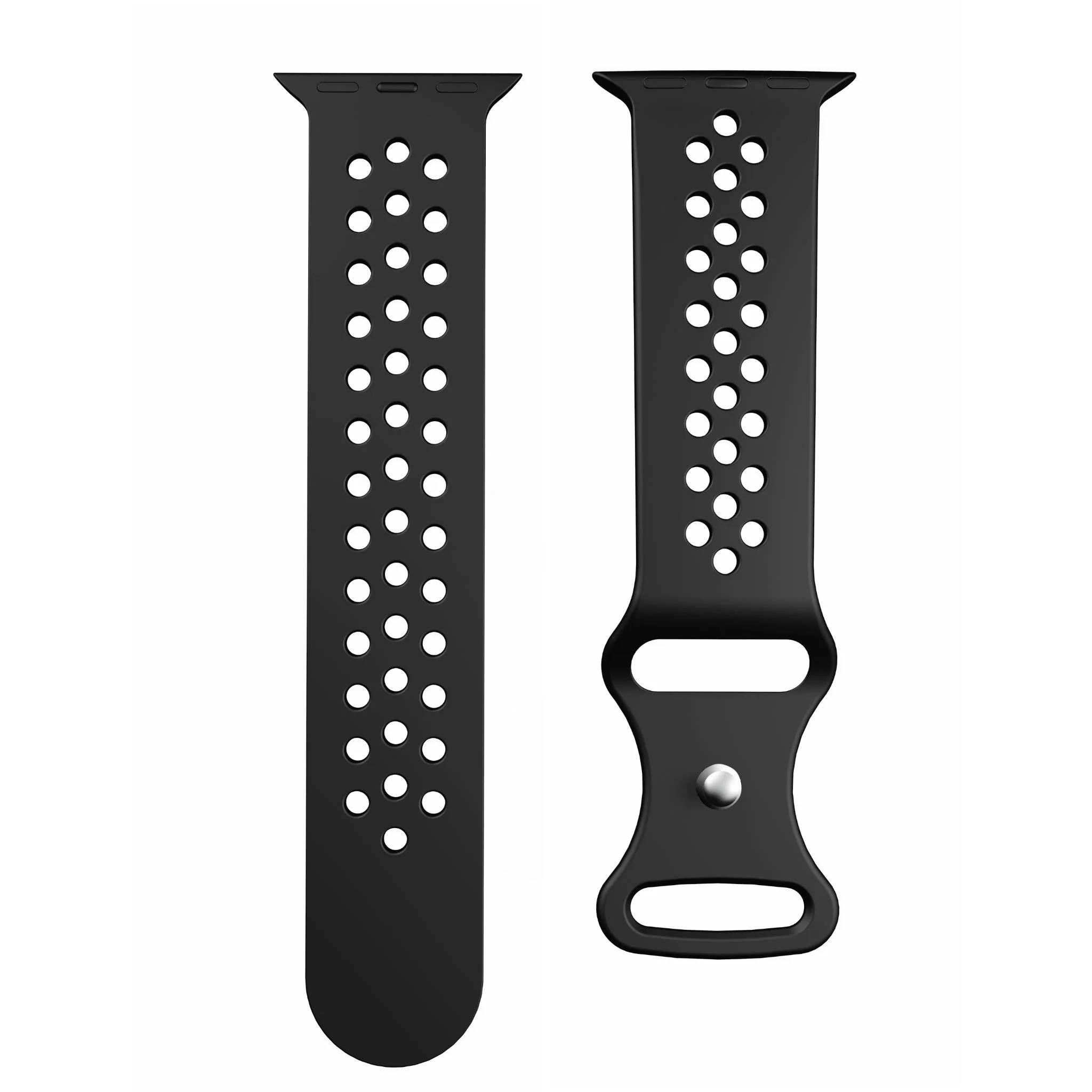 Cygnett SportsBand for Apple Watch 3/4/5/6/7/8/9/10/SE [42/44/45/46mm] Ultra 1-2 49mm (Black) - Image 2