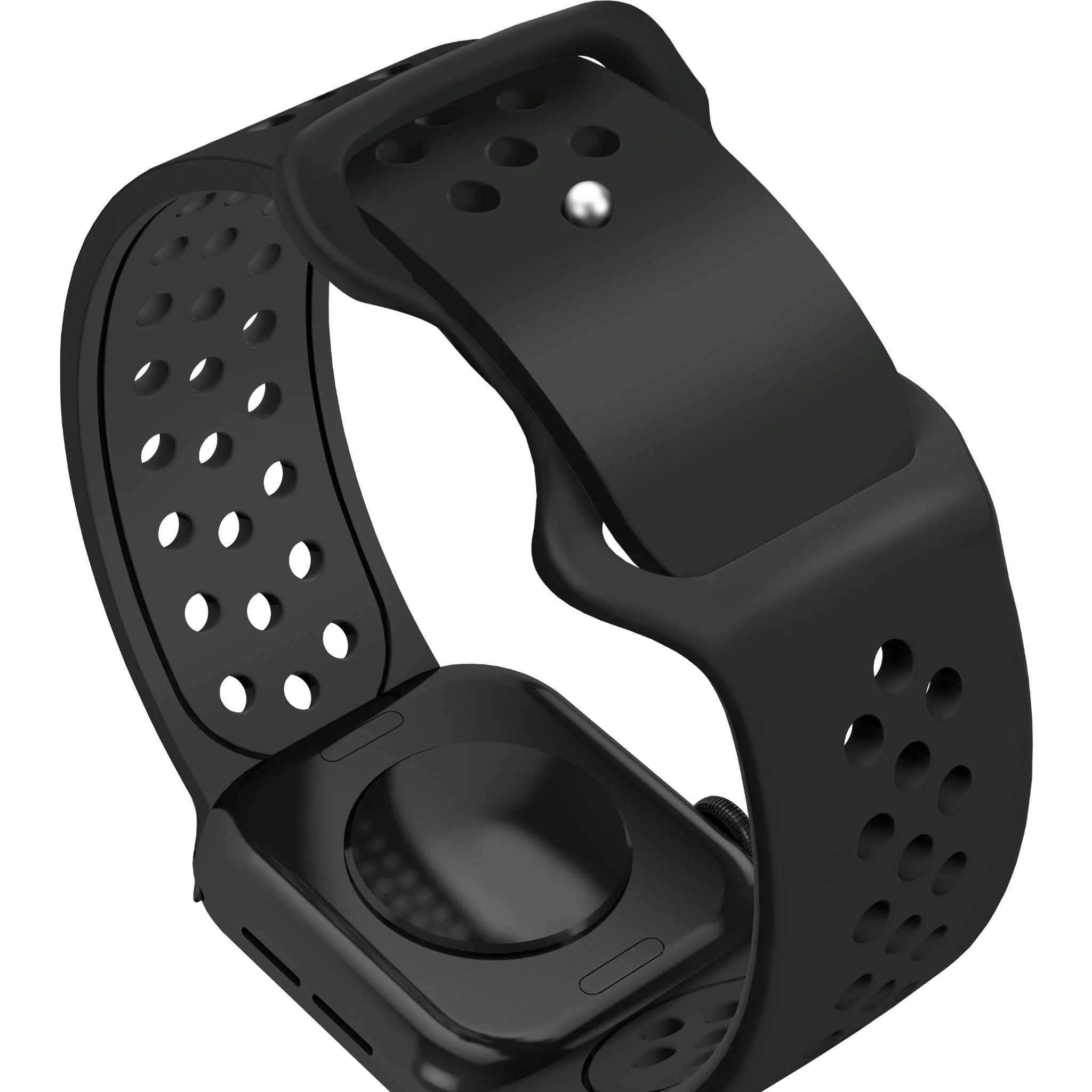 Cygnett SportsBand for Apple Watch 3/4/5/6/7/8/9/10/SE [42/44/45/46mm] Ultra 1-2 49mm (Black) - Image 3