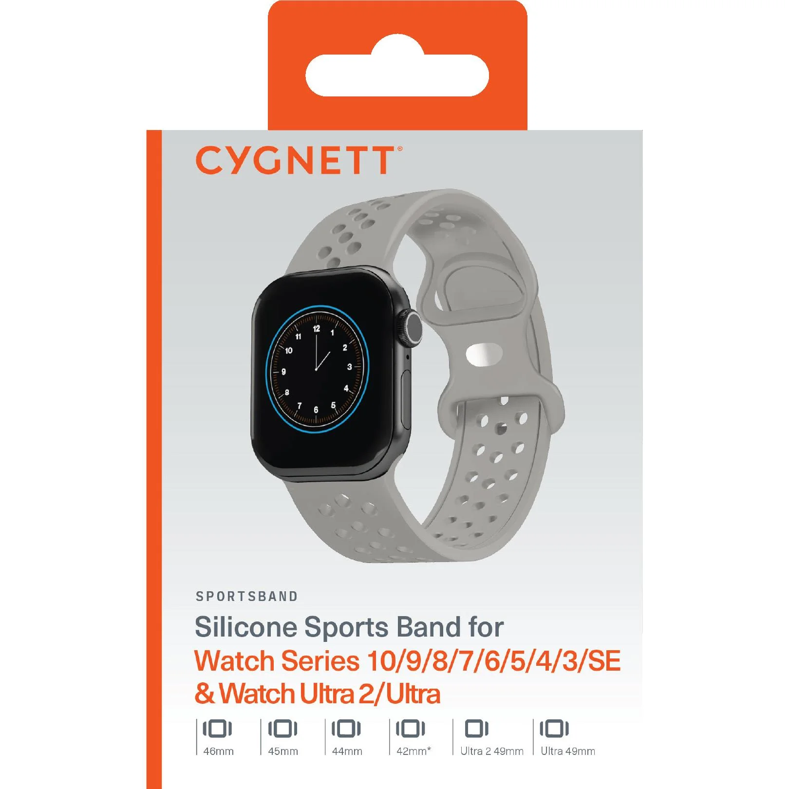 Cygnett SportsBand for Apple Watch 3/4/5/6/7/8/9/10/SE [42/44/45/46mm] Ultra 1-2 49mm (Champagne) - Image 5