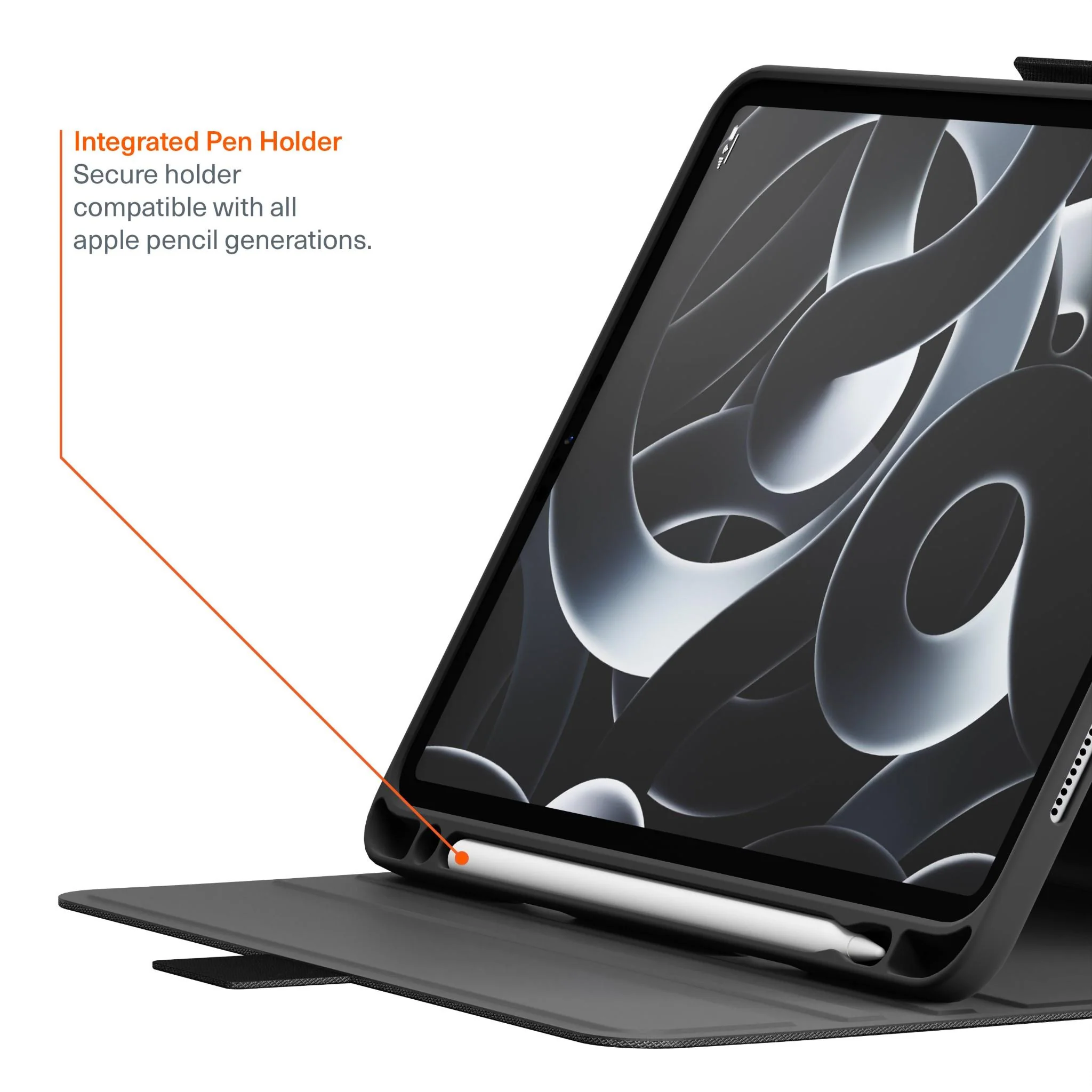 Cygnett Tekview Protective Case for iPad Air 13" M2/M3 & iPad Pro 12.9" Gen3-6 (Black) - Image 5