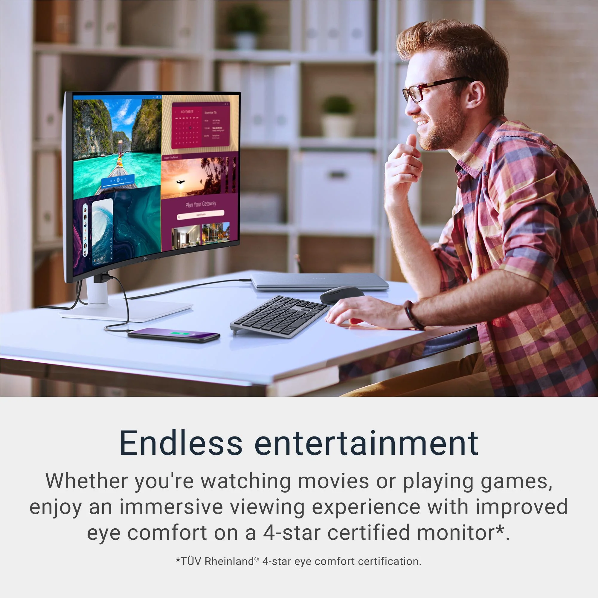 Dell 34 Plus 34" UWQHD 120Hz USB-C Curved Monitor - Image 5