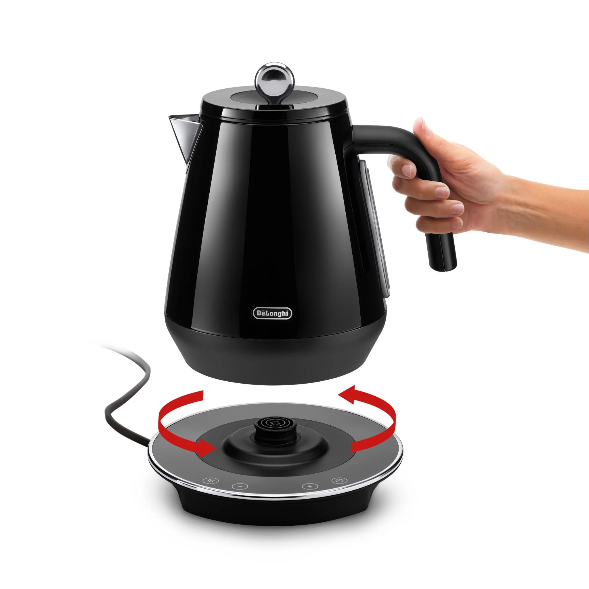 De'Longhi Eclettica Variable Temperature Kettle (Black) - Image 4