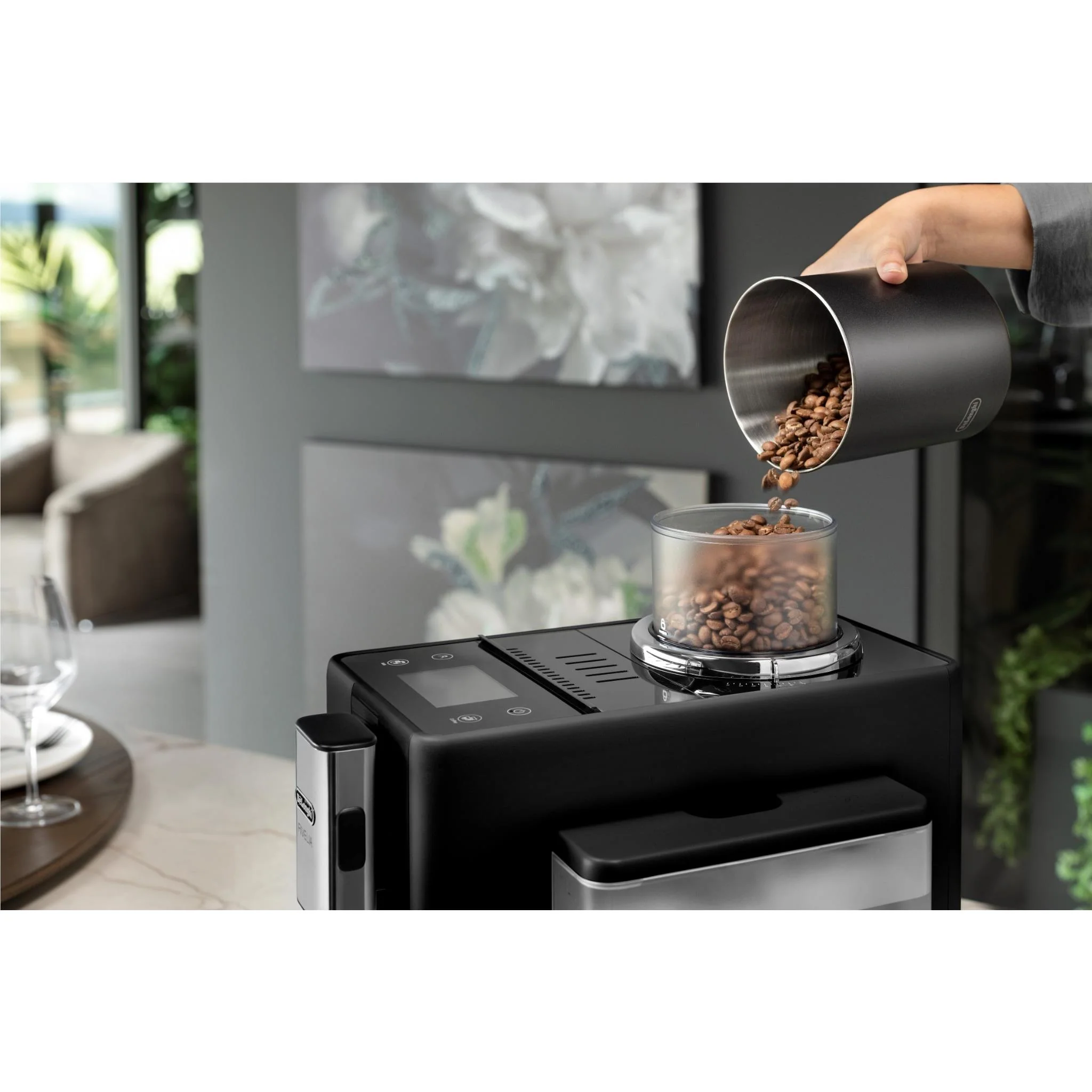 De'Longhi Rivelia Fully Automatic Coffee Machine (Onyx Black) - Image 6