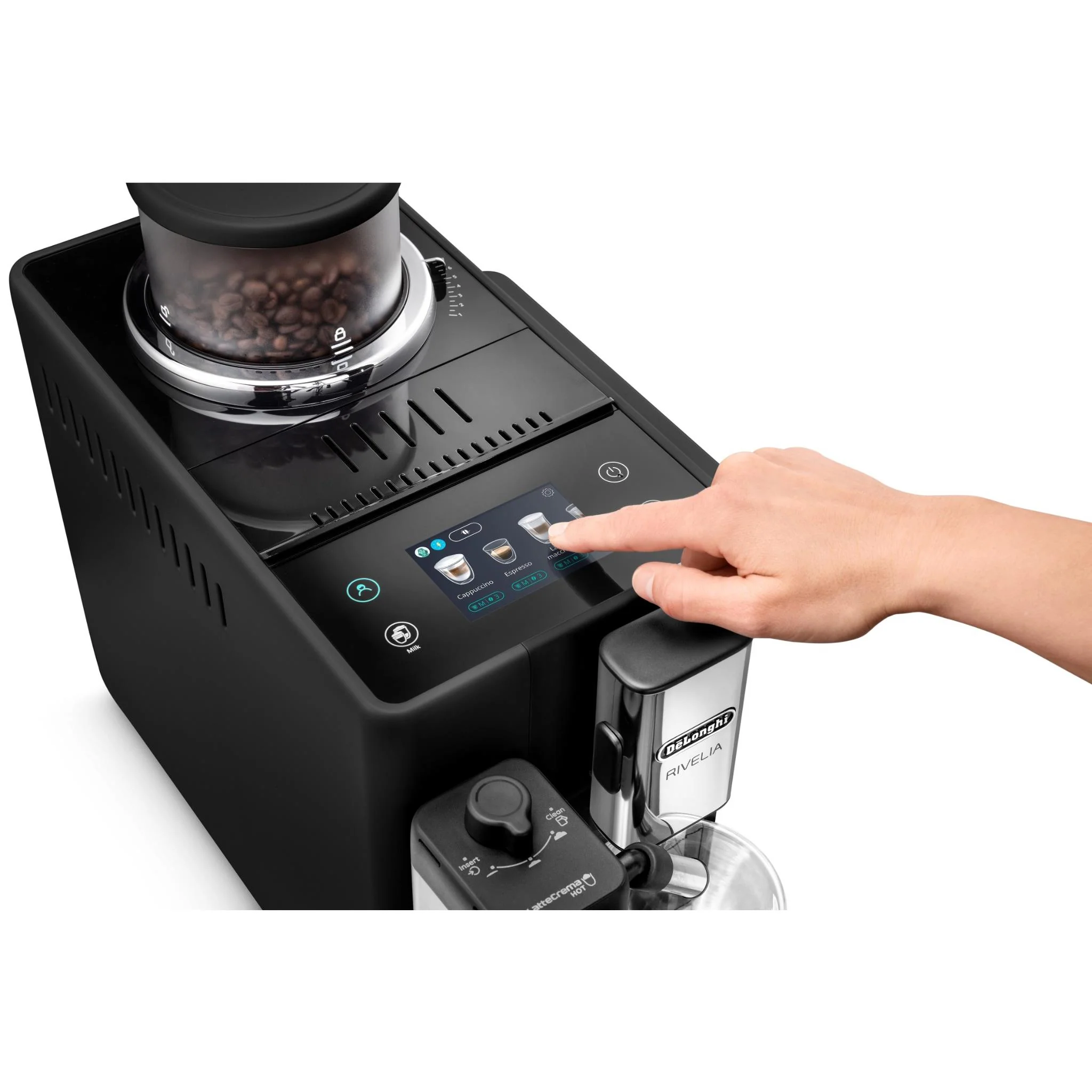 De'Longhi Rivelia Fully Automatic Coffee Machine (Onyx Black) - Image 7