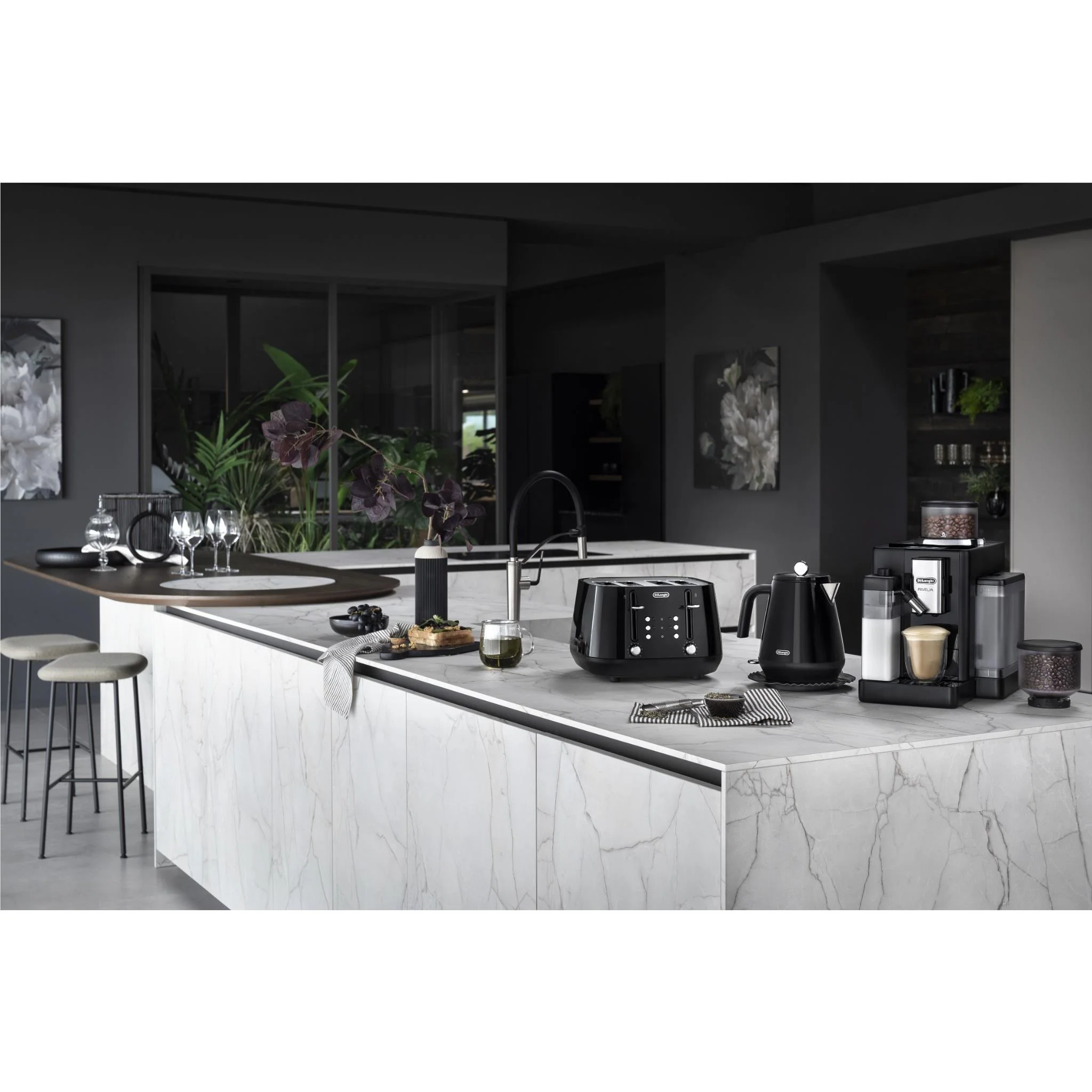 De'Longhi Rivelia Fully Automatic Coffee Machine (Onyx Black) - Image 9