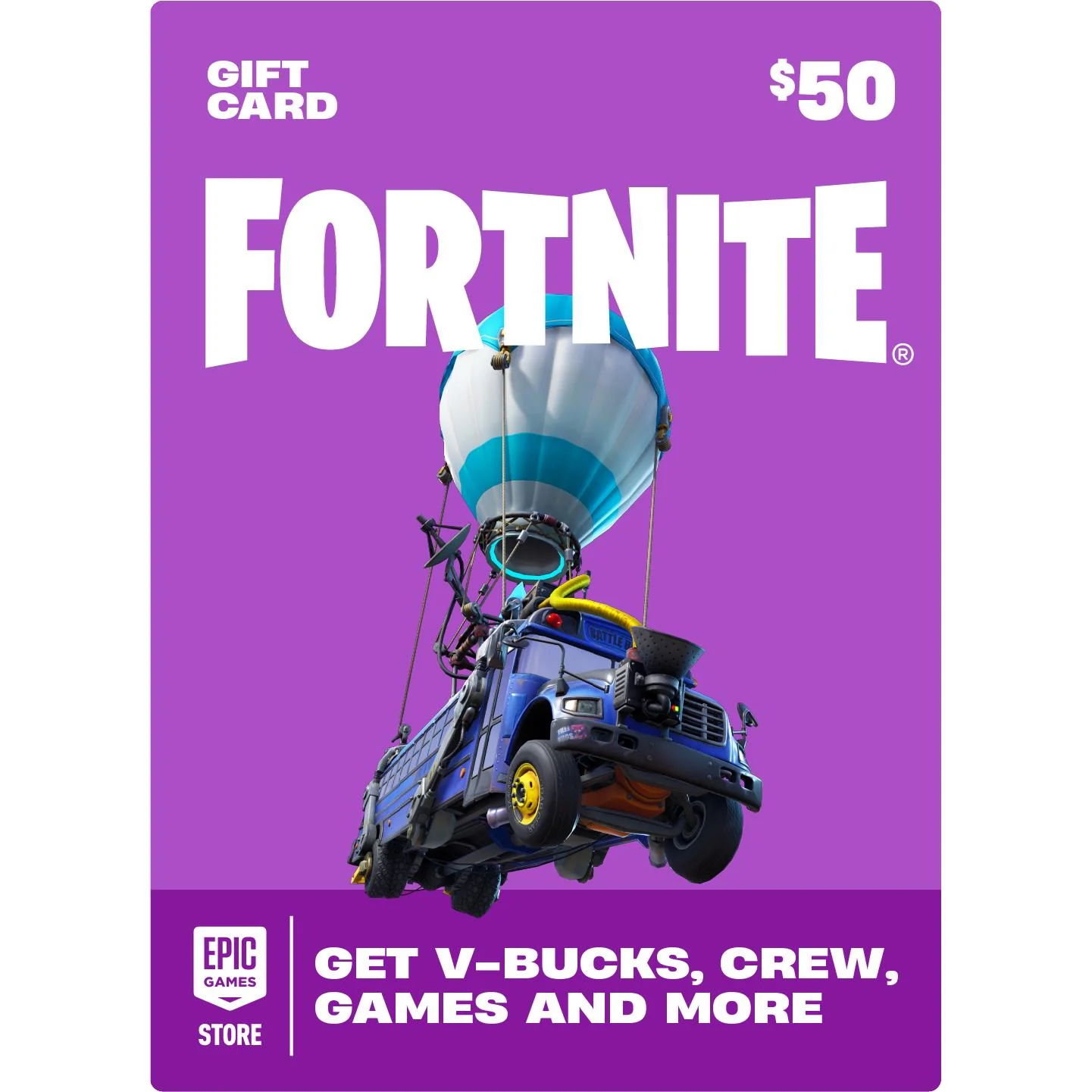 Fortnite $50 Gift Card [Digital Download]