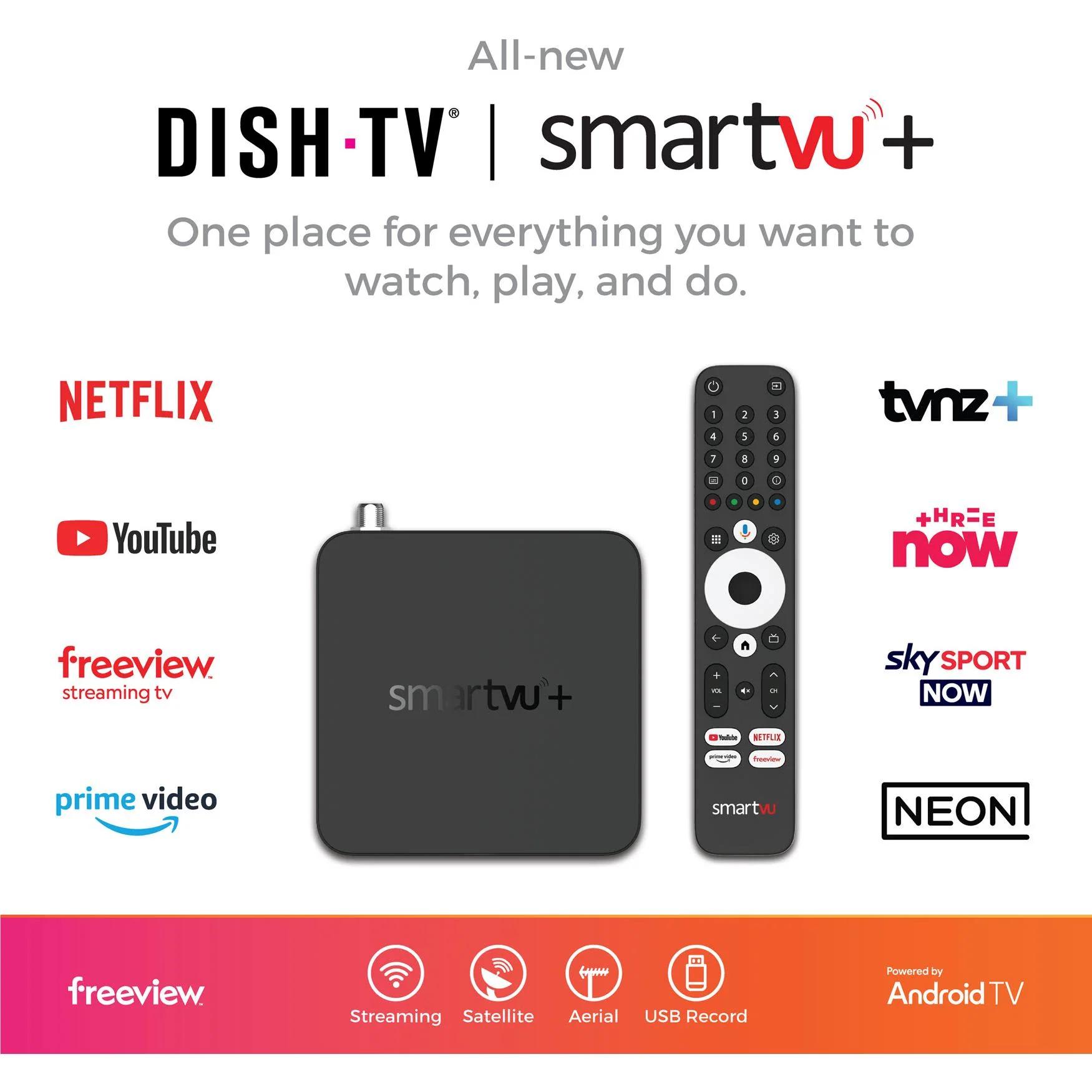 DishTV SmartVU+ A7080 Freeview Receiver - Image 2