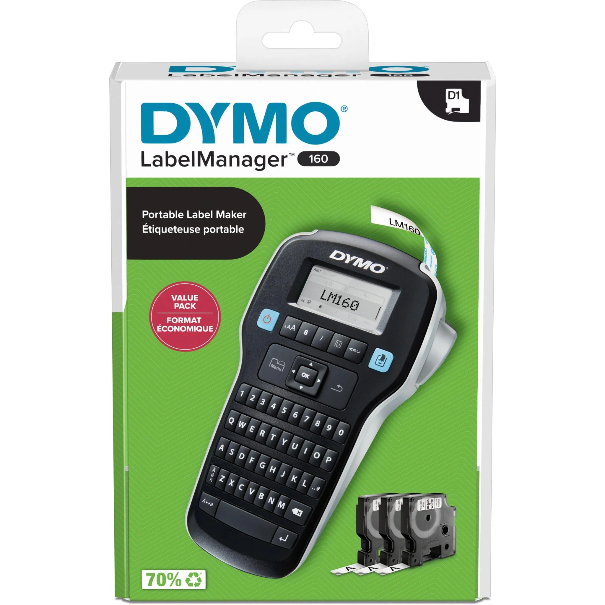 Dymo LabelManager 160 Label Maker Value Pack - Image 4