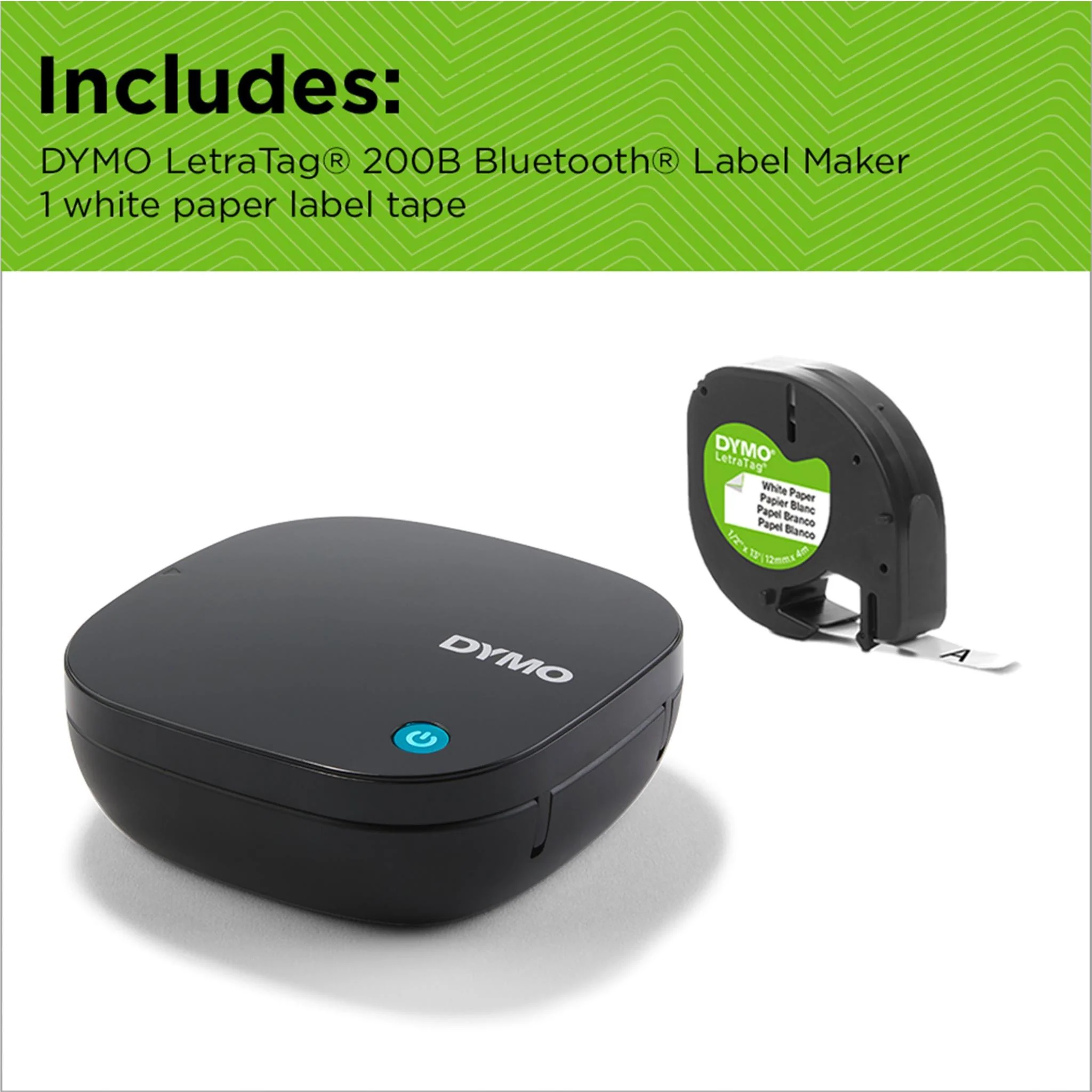 Dymo Letra Tag 200B Label Maker (Black) - Image 7