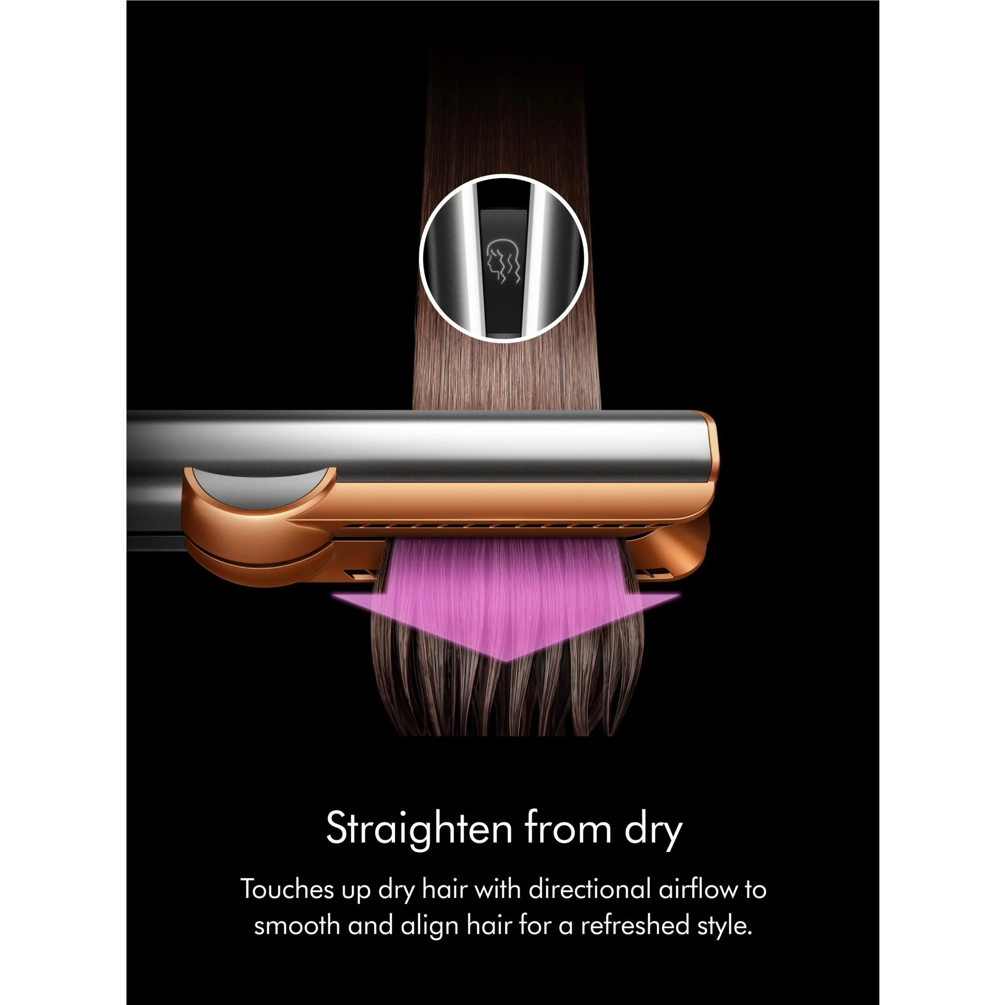 Dyson Airstrait Straightener & Dryer (Ceramic Pink) - Image 5