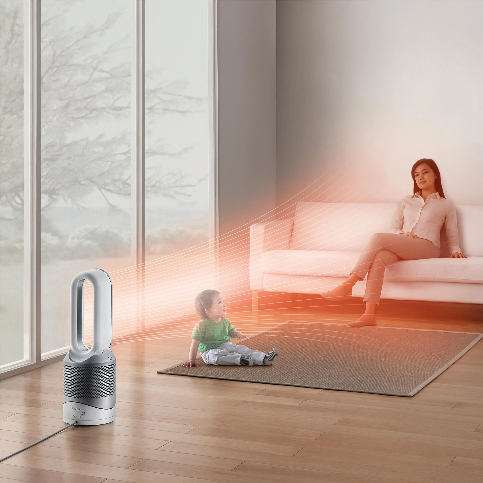 Dyson Pure Hot+Cool Purifying Fan Heater (White/Silver) [2021] - Image 11