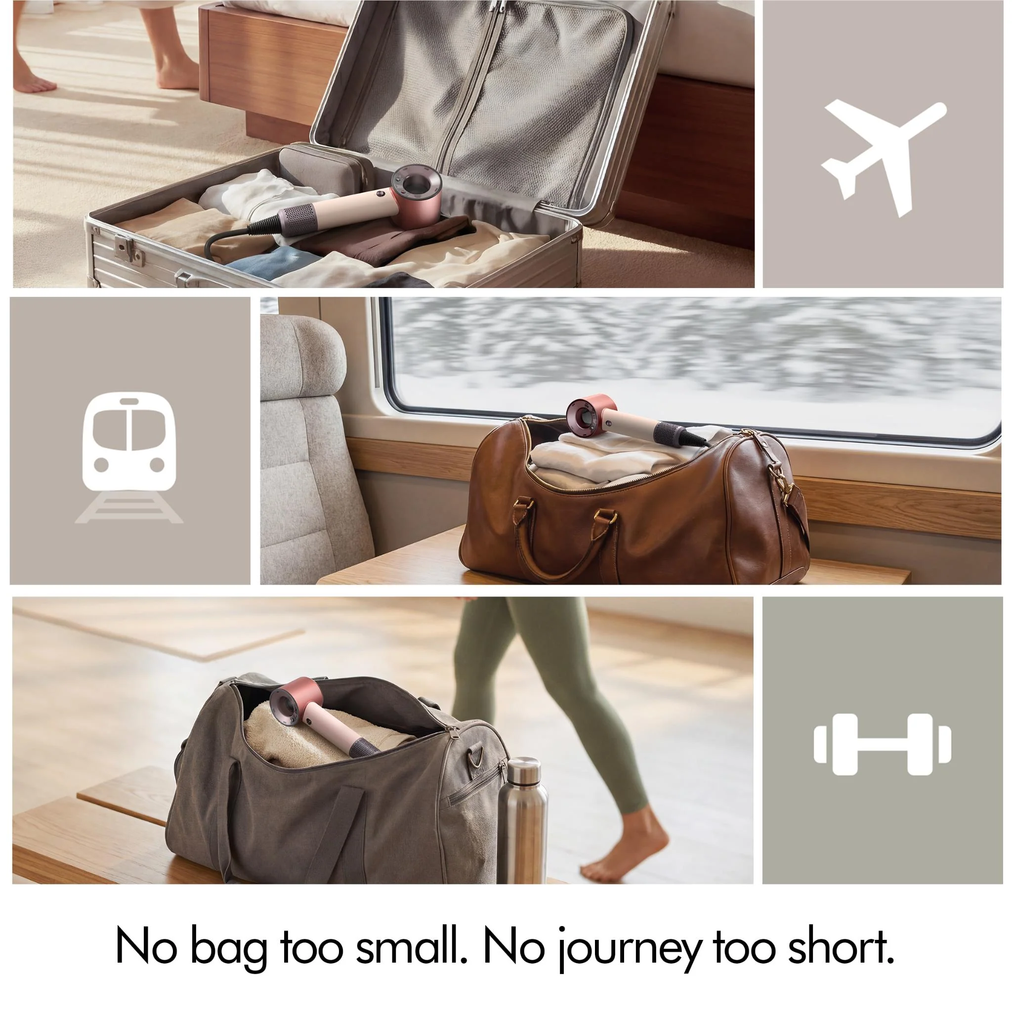 Dyson Supersonic™ Travel hair dryer (Ceramic Pink / Rose Gold) - Image 9