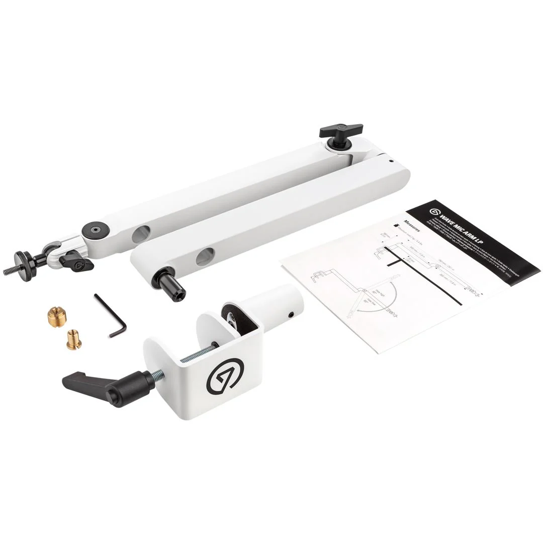 Elgato Wave Low Profile Microphone Arm (White) - Image 4