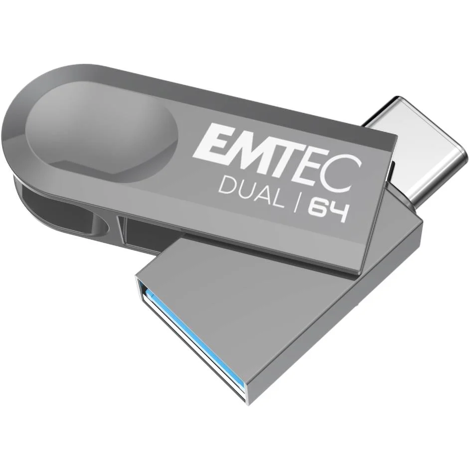 Emtec D280 Dual Drive USB Type-C Flash Drive (64GB)
