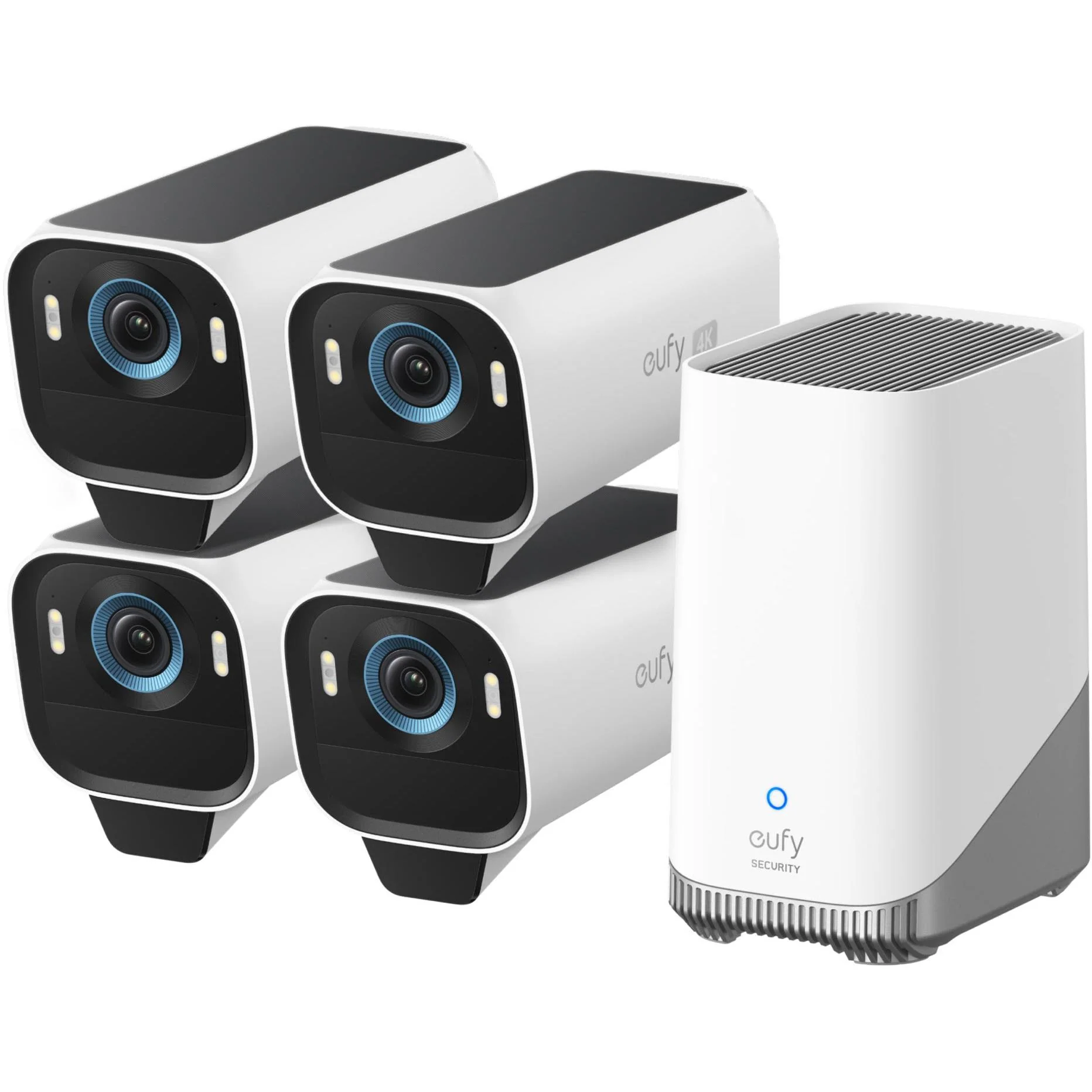 eufy S3 Pro (No HDD) Security Camera Kit (4 Pack)