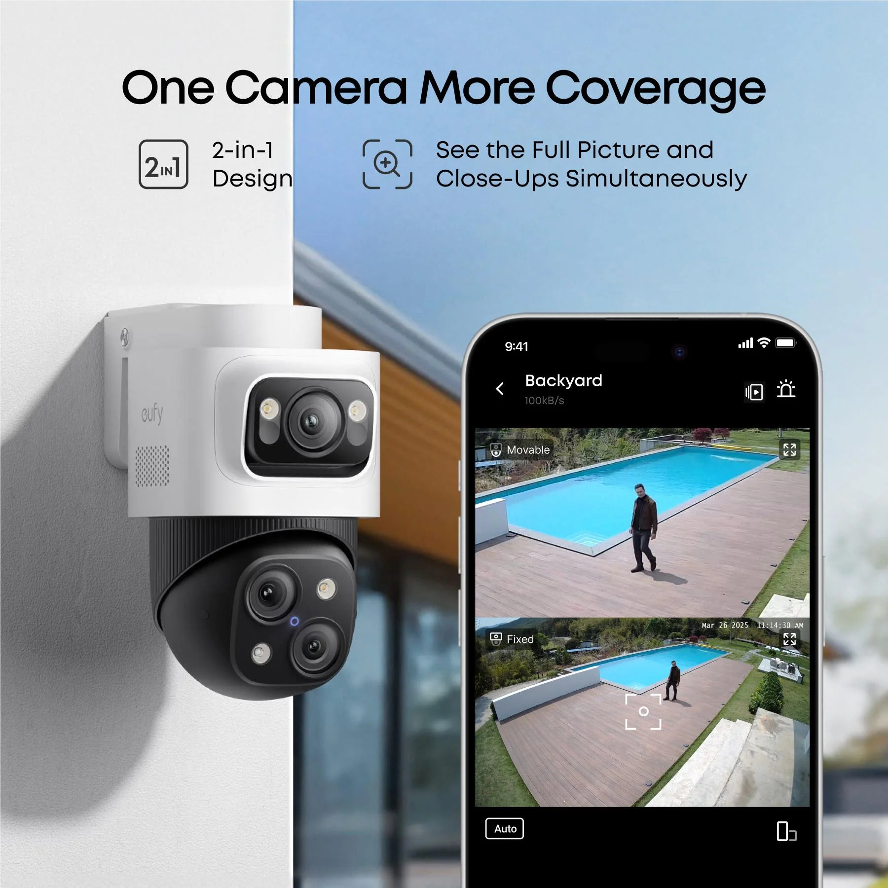 eufy S4 NVR POE PTZ Add-on Security Camera - Image 4