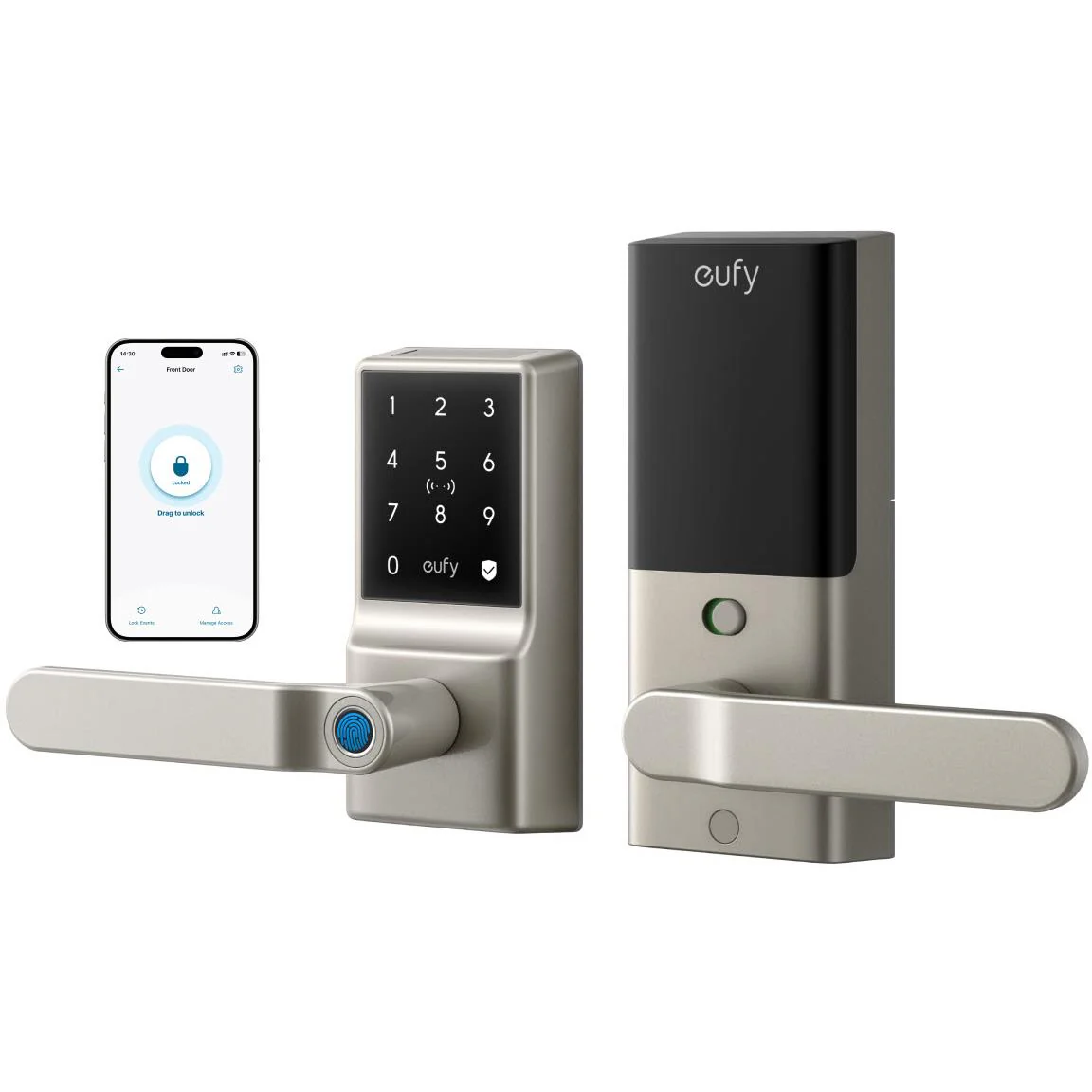 Eufy Smart Lever Lock C33 (Nickel) - Image 2