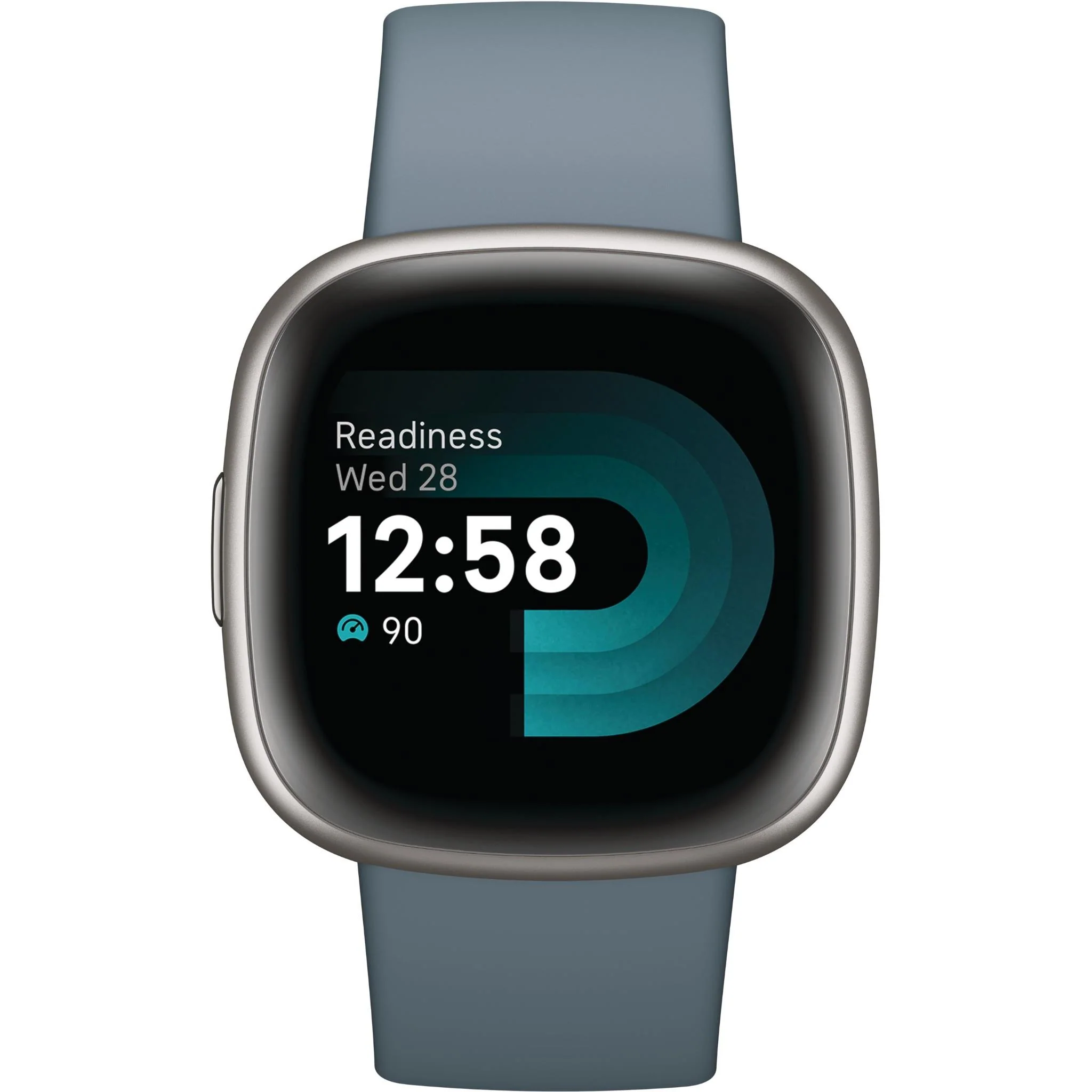 Fitbit Versa 4 (Waterfall Blue/Platinum Aluminium) - Image 2