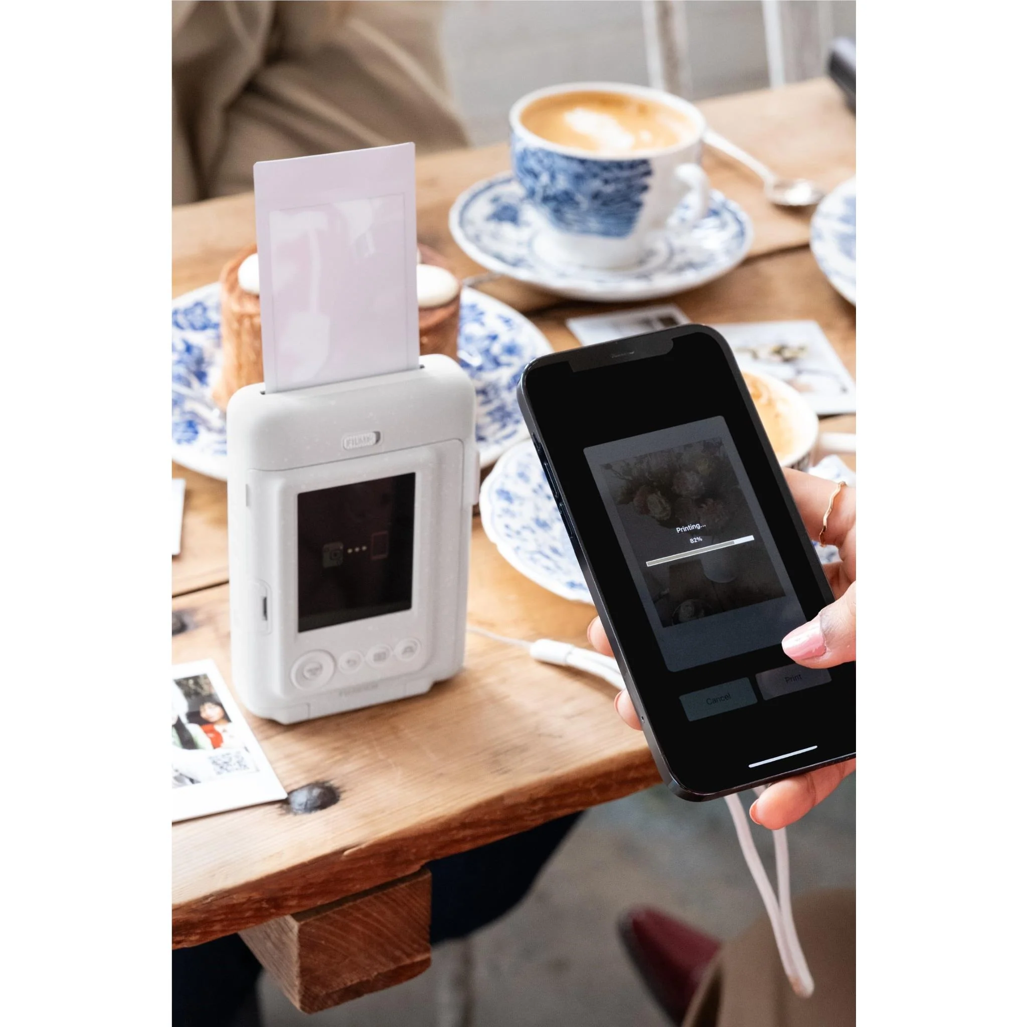 Fujifilm instax mini LiPlay C Instant Camera and Smartphone Printer (Misty White) - Image 11