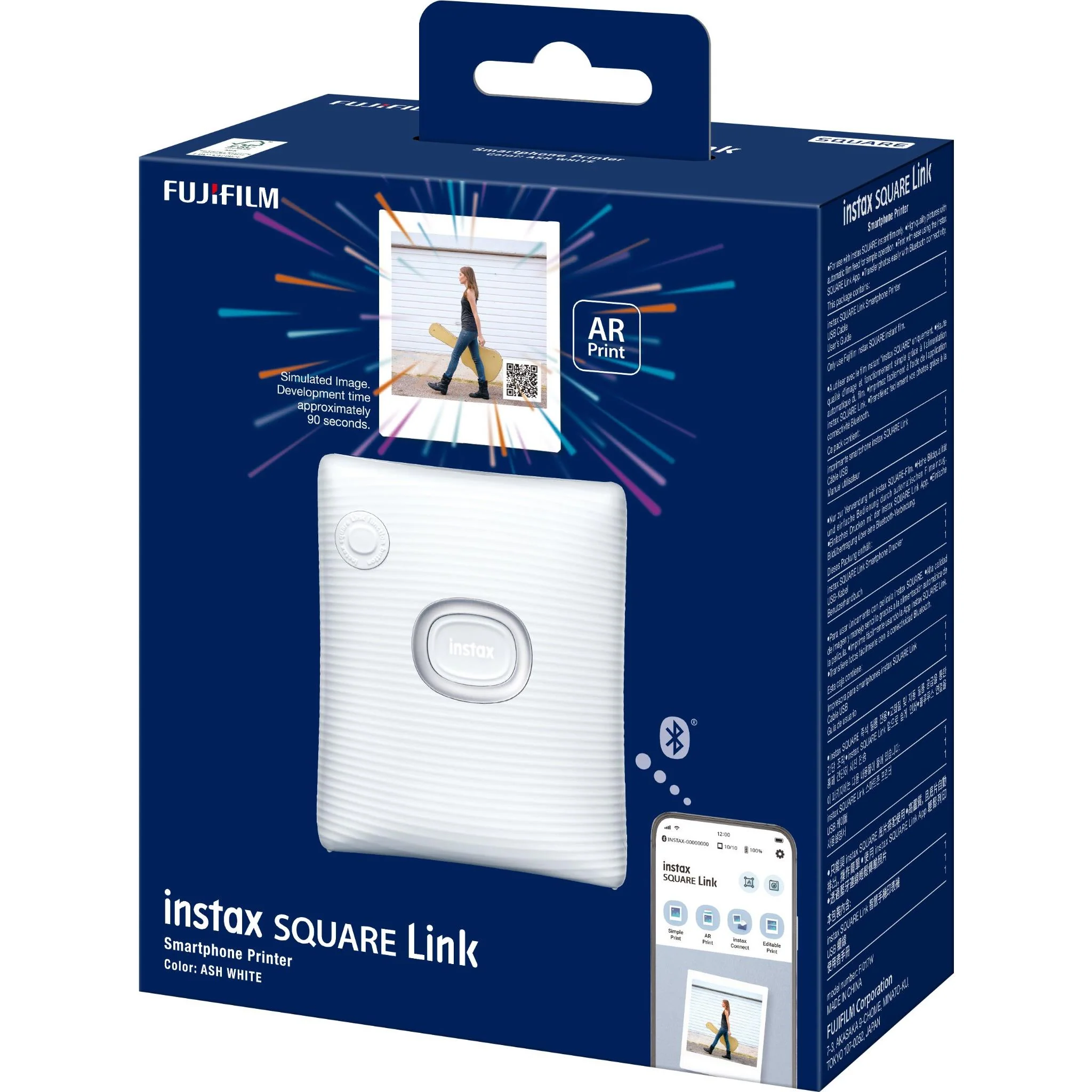 Fujifilm instax SQUARE Link Smartphone Printer (Ash White) - Image 6
