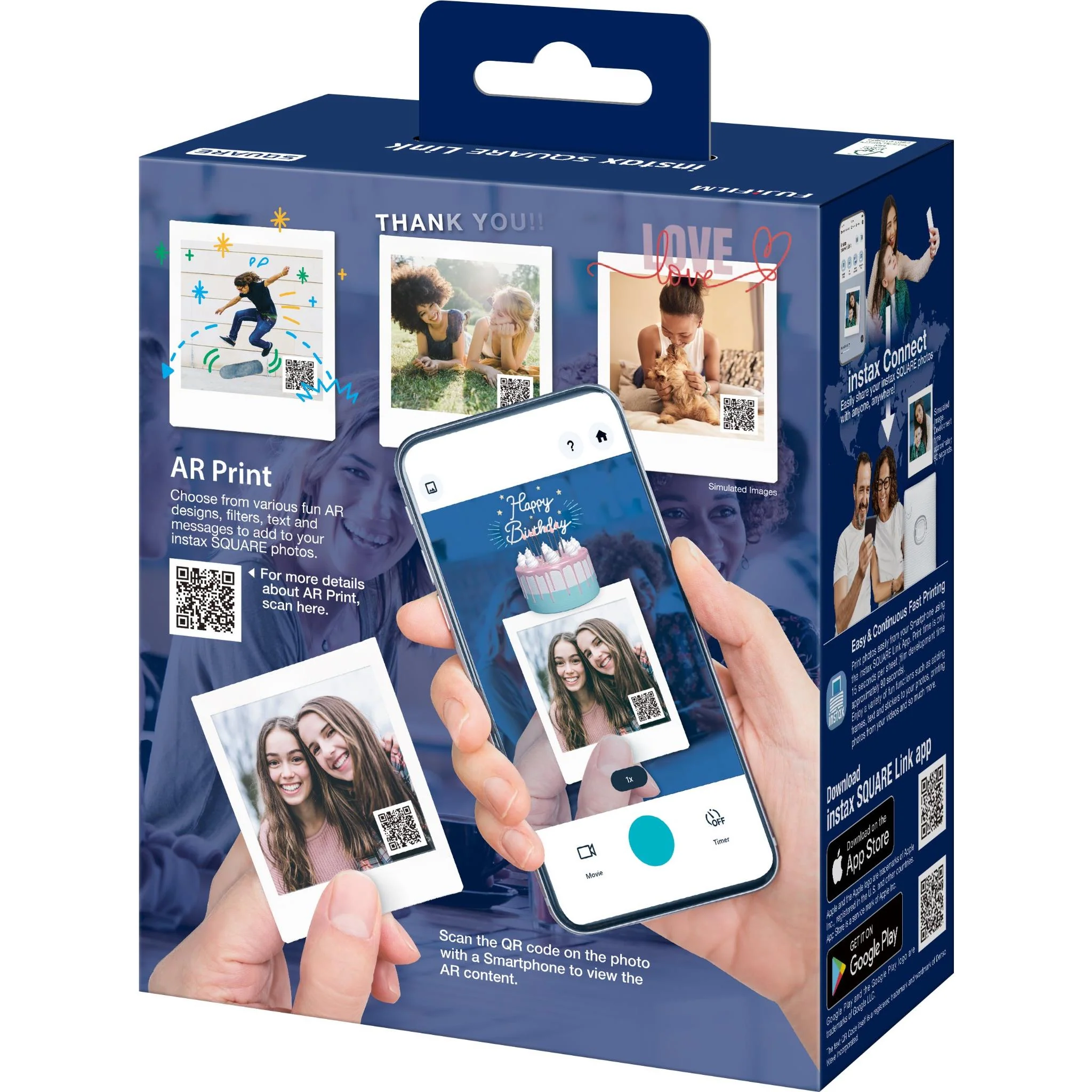 Fujifilm instax SQUARE Link Smartphone Printer (Ash White) - Image 7