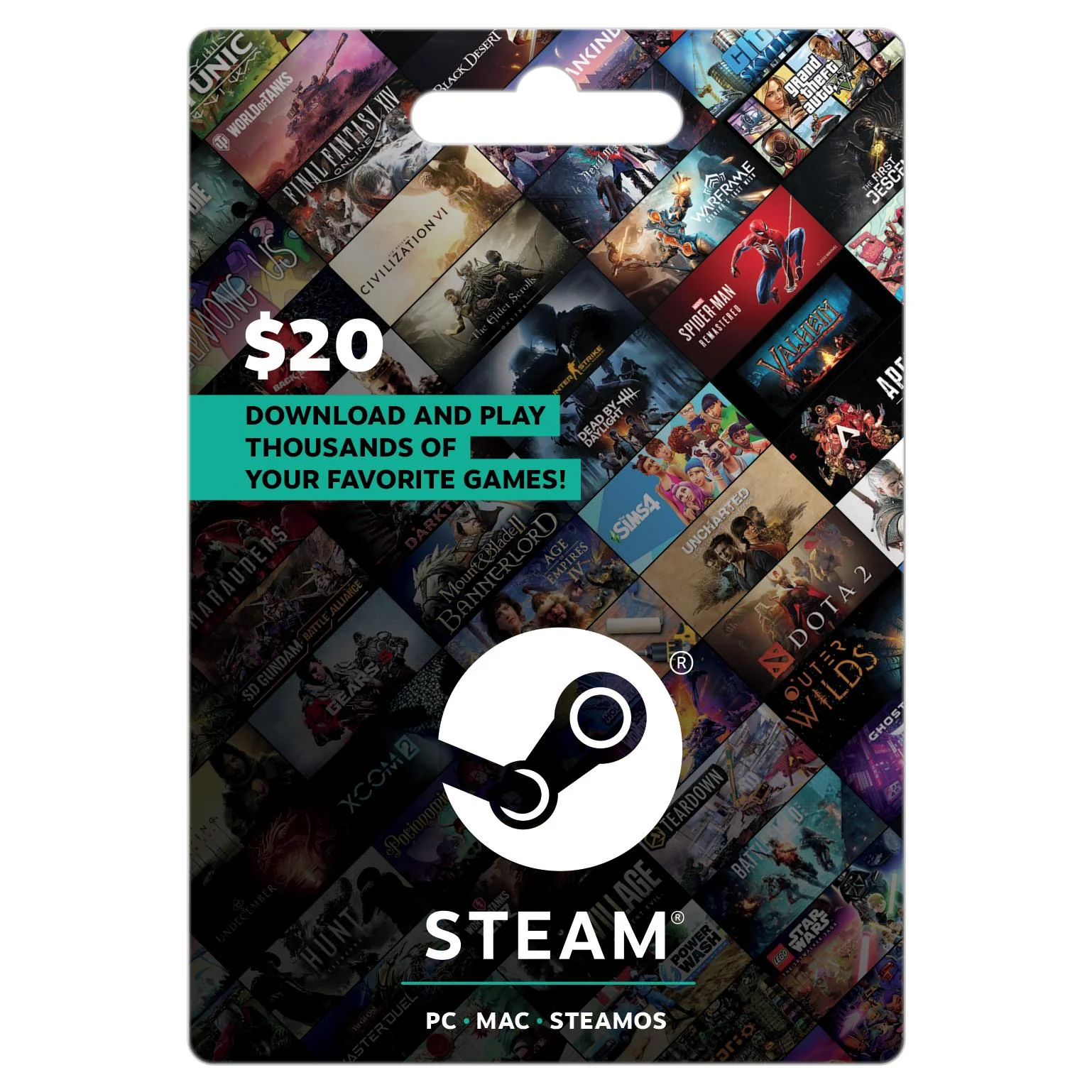 Steam $20 Gift Card (In-store Only)
