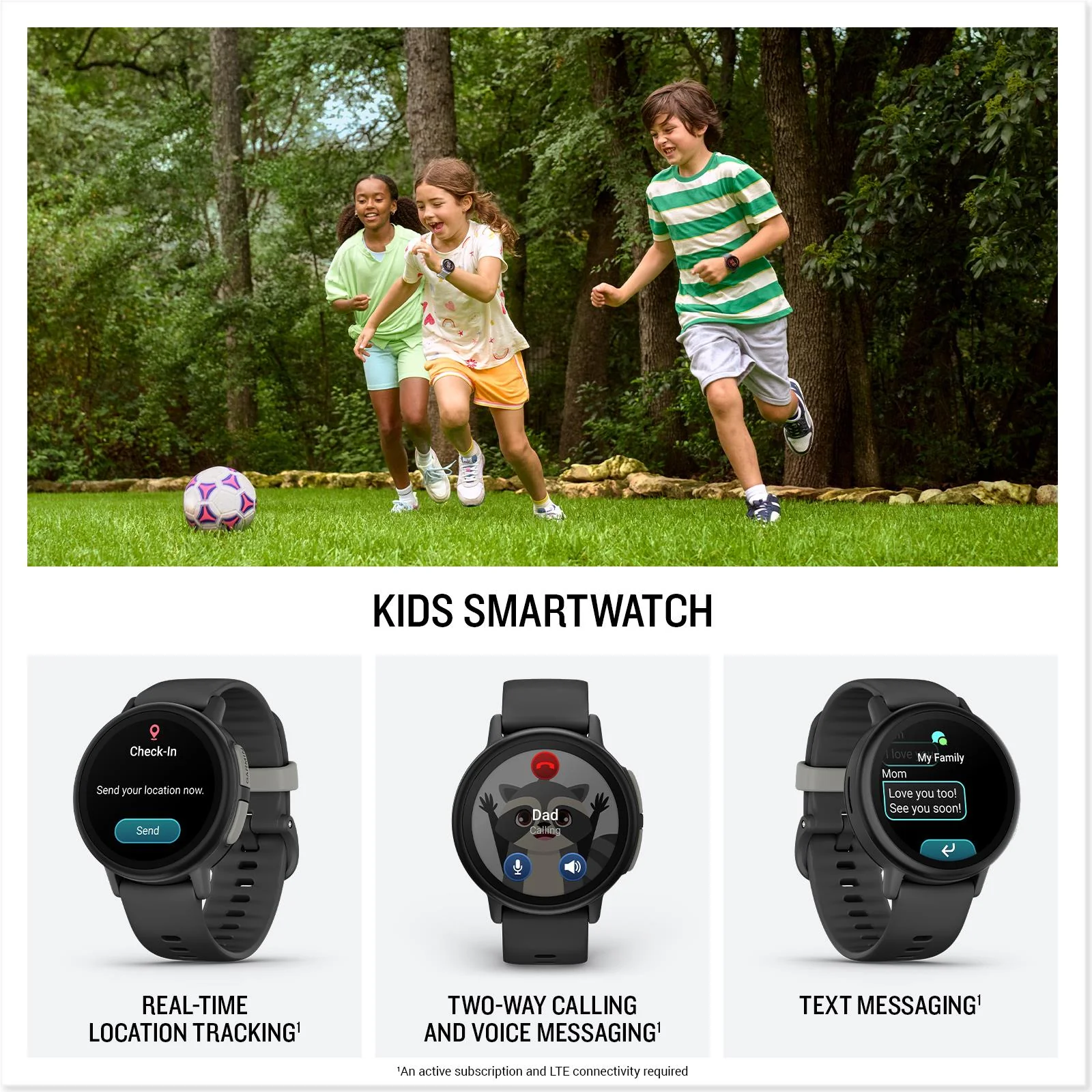 Garmin Bounce 2 Kids Smartwatch (Slate Grey) - Image 2