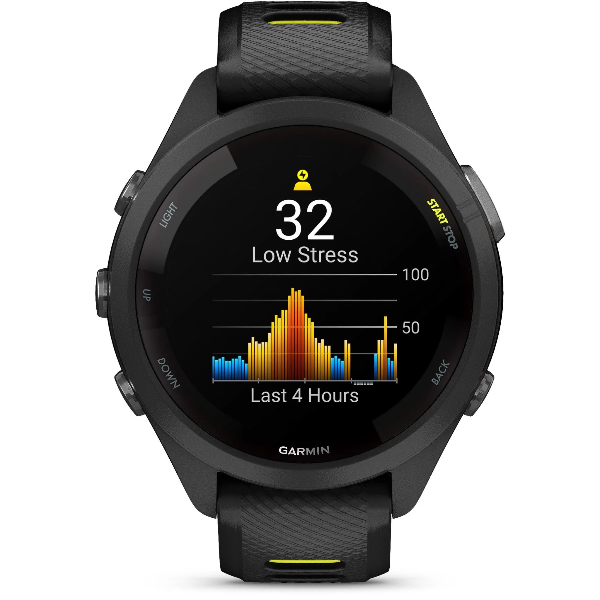 Garmin Forerunner 265S Sports Watch (Black/Yellow) - Image 2