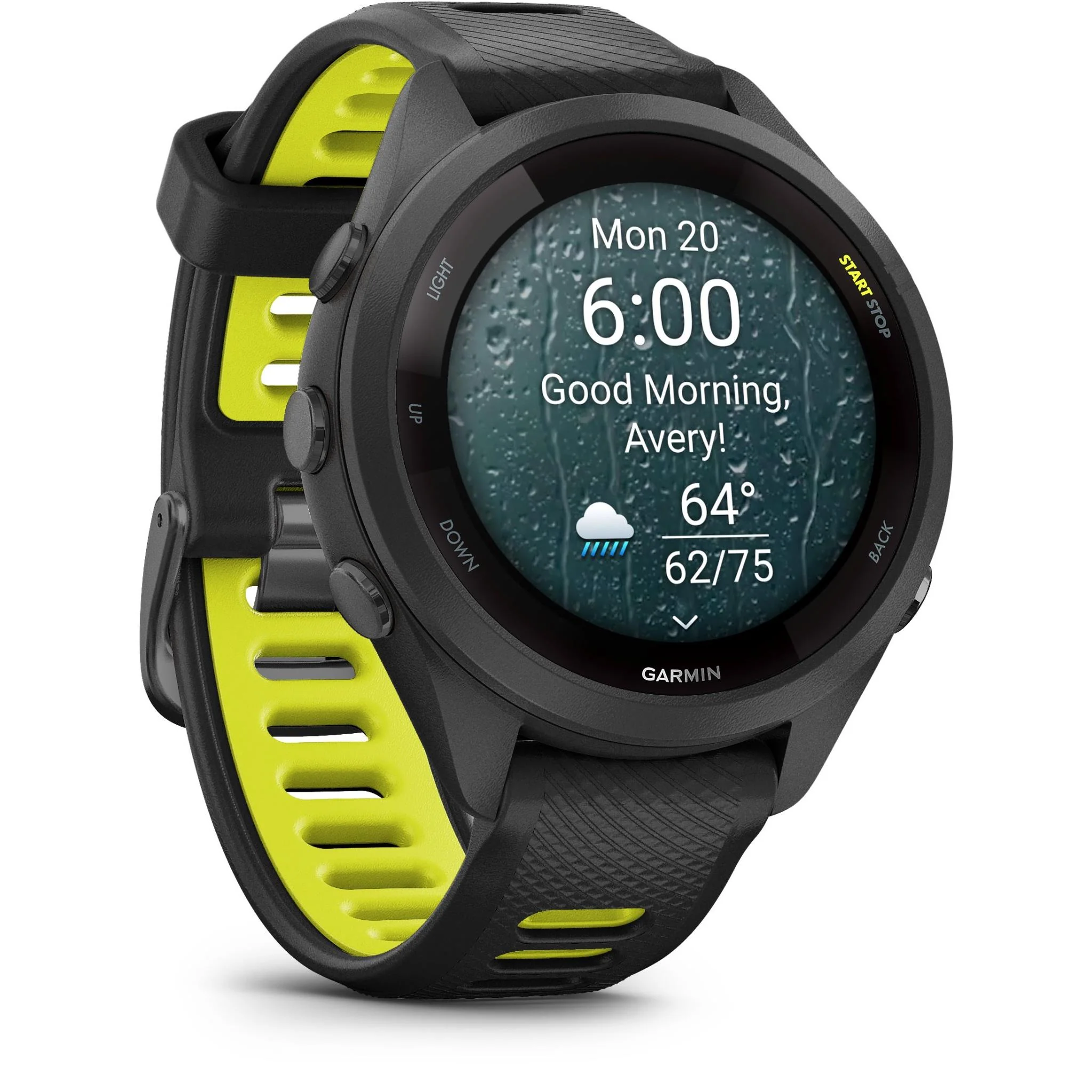 Garmin Forerunner 265S Sports Watch (Black/Yellow) - Image 3
