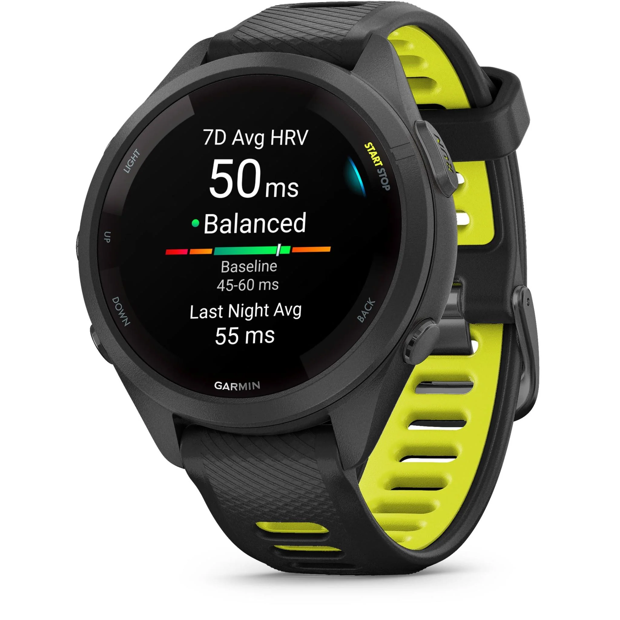 Garmin Forerunner 265S Sports Watch (Black/Yellow) - Image 4