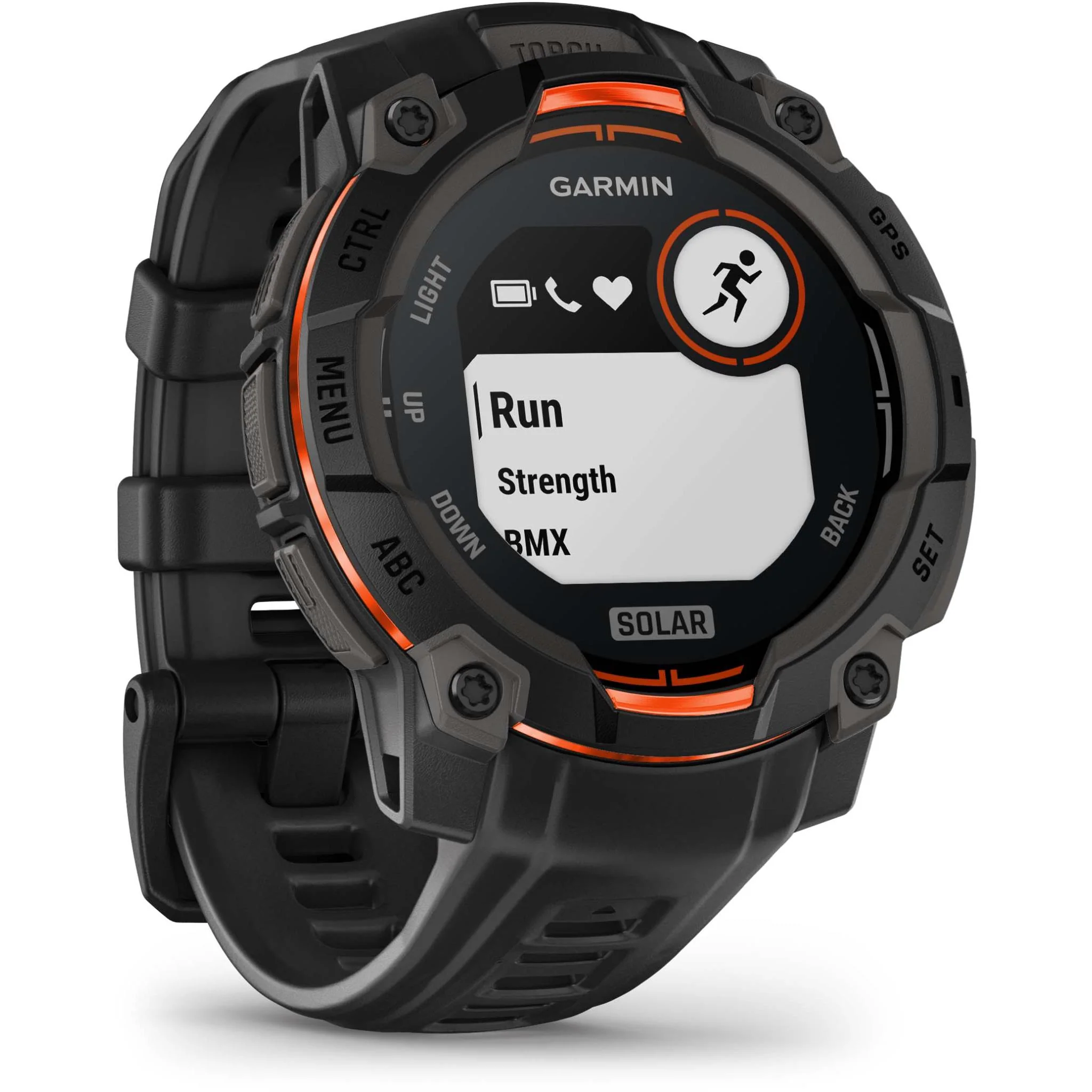 Garmin Instinct 3 45mm Solar Sports Watch (Black) - Image 2