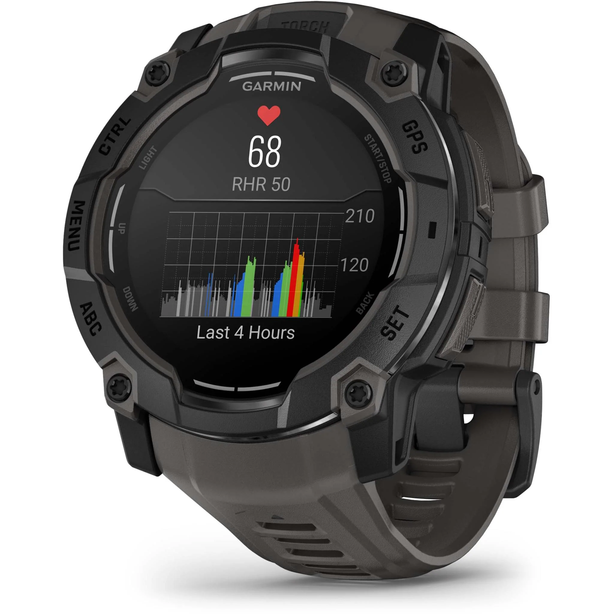 Garmin Instinct 3 50mm AMOLED Sports Watch (Black) - Image 3