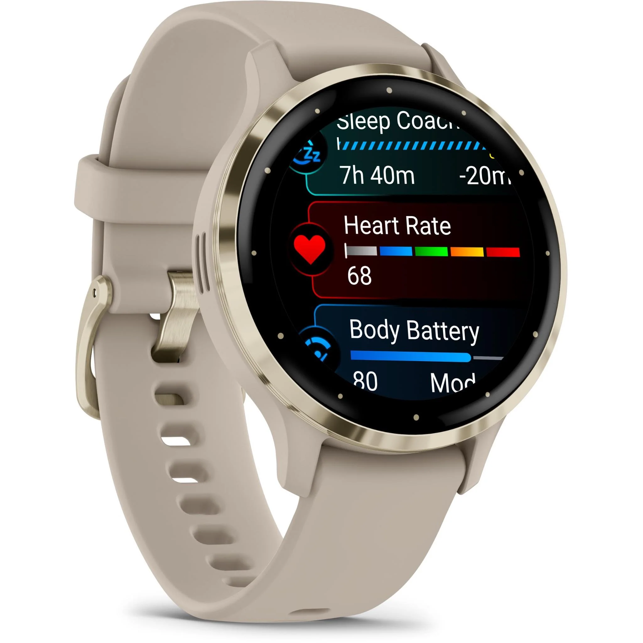 Garmin Venu 3S Sports Watch (French Grey/Soft Gold) - Image 3