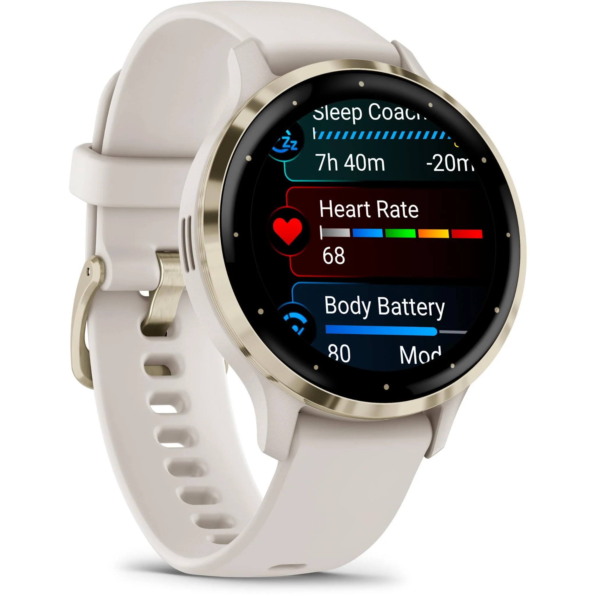 Garmin Venu 3S Sports Watch (Ivory/Soft Gold) - Image 3