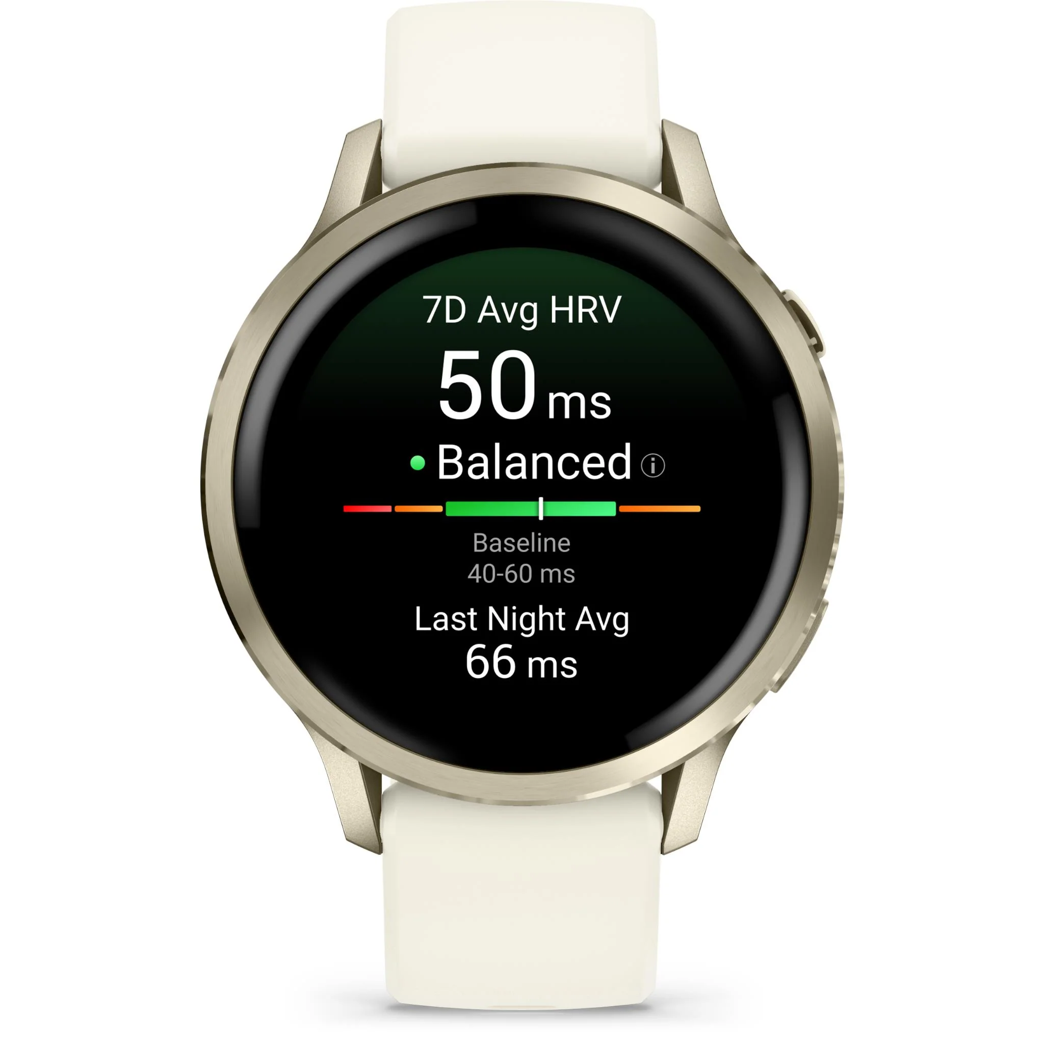 Garmin Venu 4 41mm Smartwatch (Lunar Gold with Bone Band) - Image 2