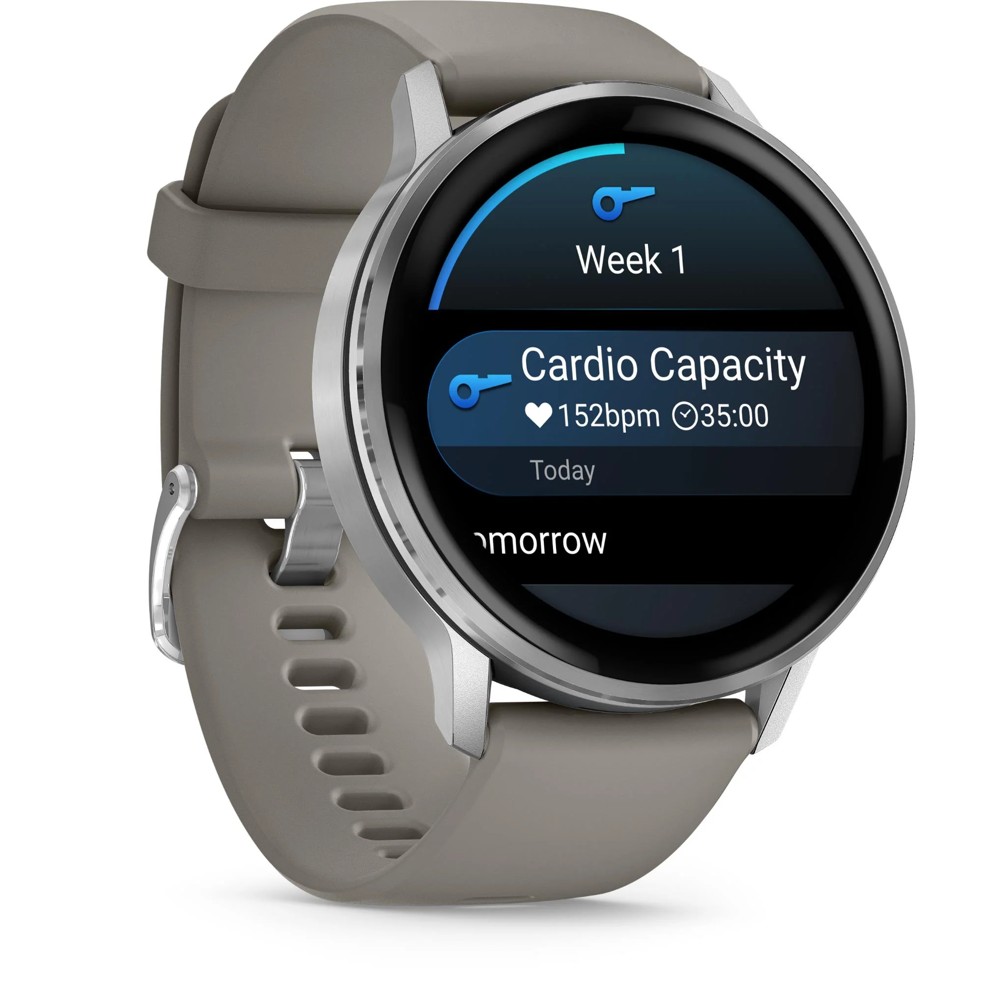 Garmin Venu 4 45mm Smartwatch (Silver with Grey Band) - Image 3