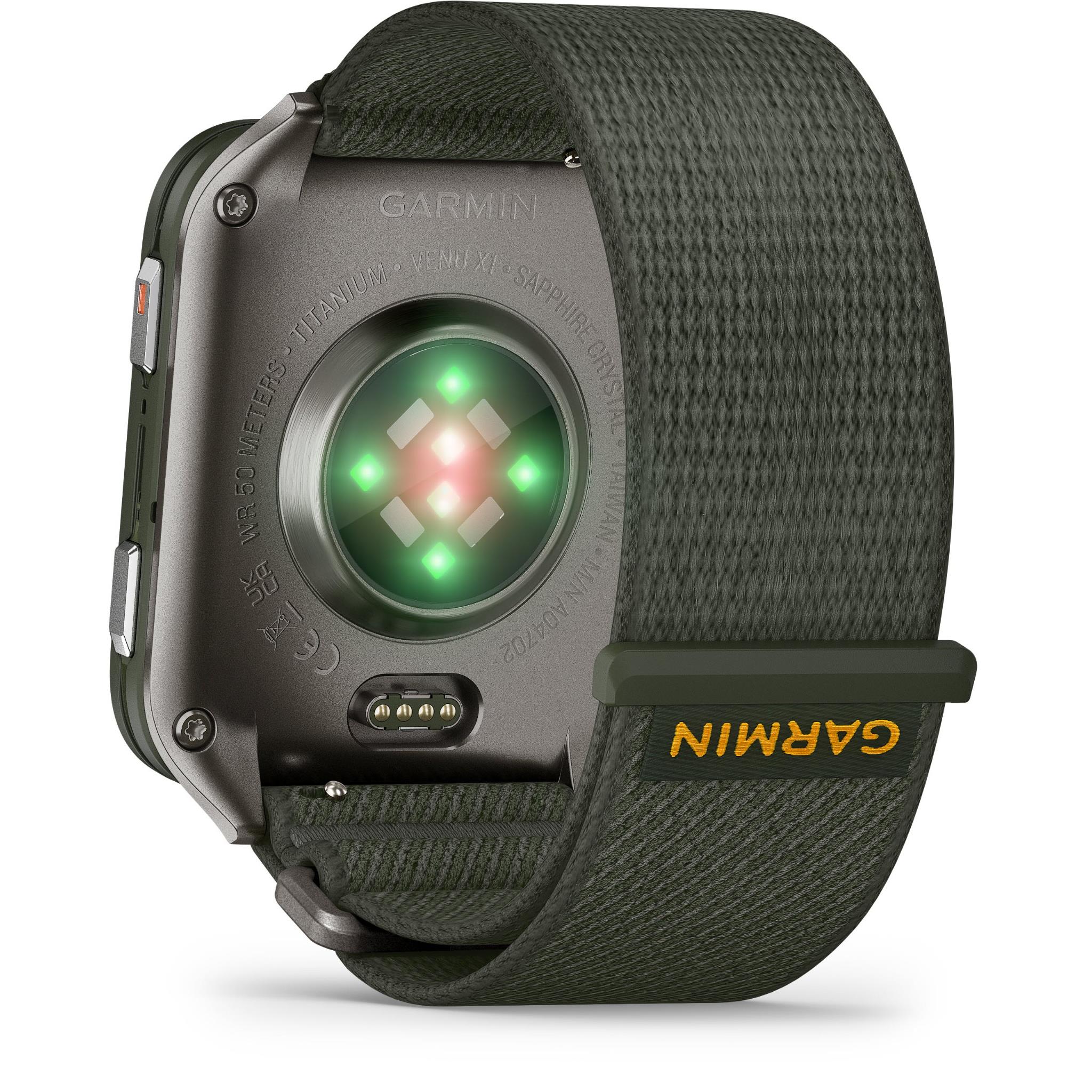 Garmin Venu X1 GPS Smartwatch (Moss with Titanium Caseback and Moss ComfortFit Nylon Band) - Image 6