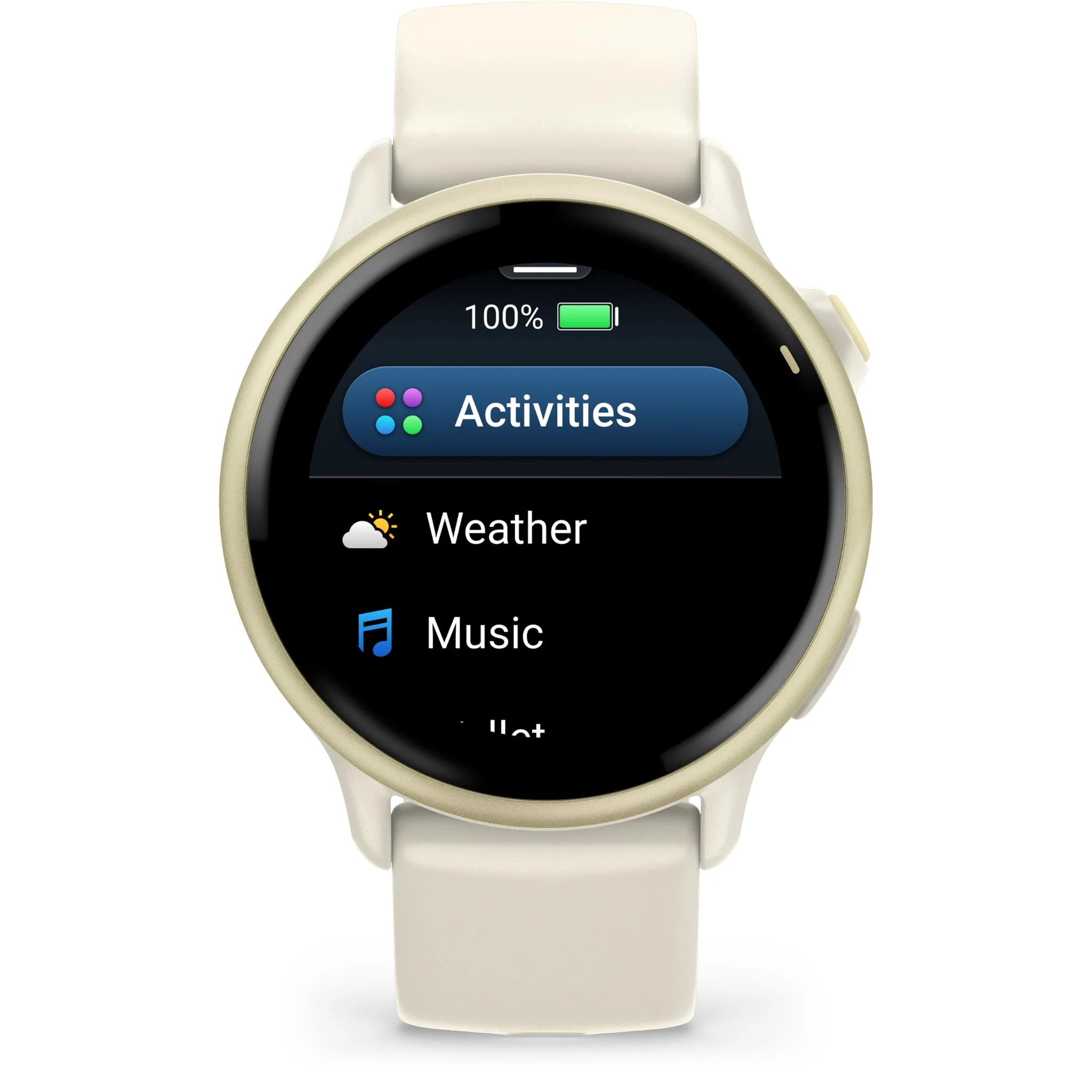 Garmin VivoActive 6 GPS Smartwatch (Lunar Gold/Bone Band) - Image 3
