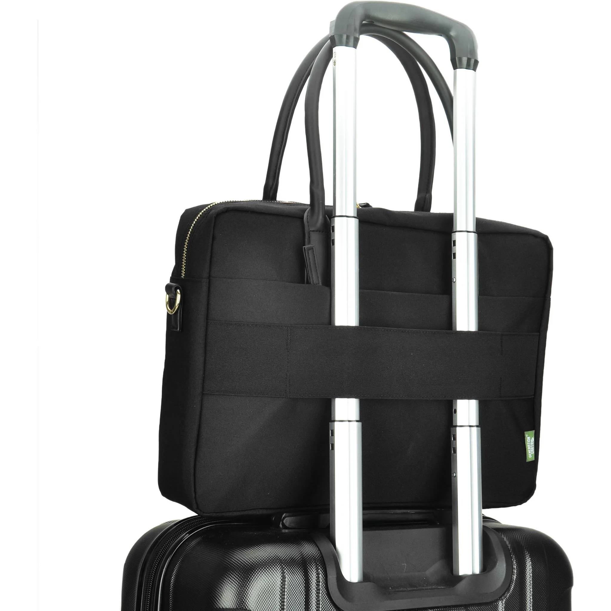 Generation Earth Berlin Recycled 13.3"-14.1" Laptop Briefcase (Black) - Image 4