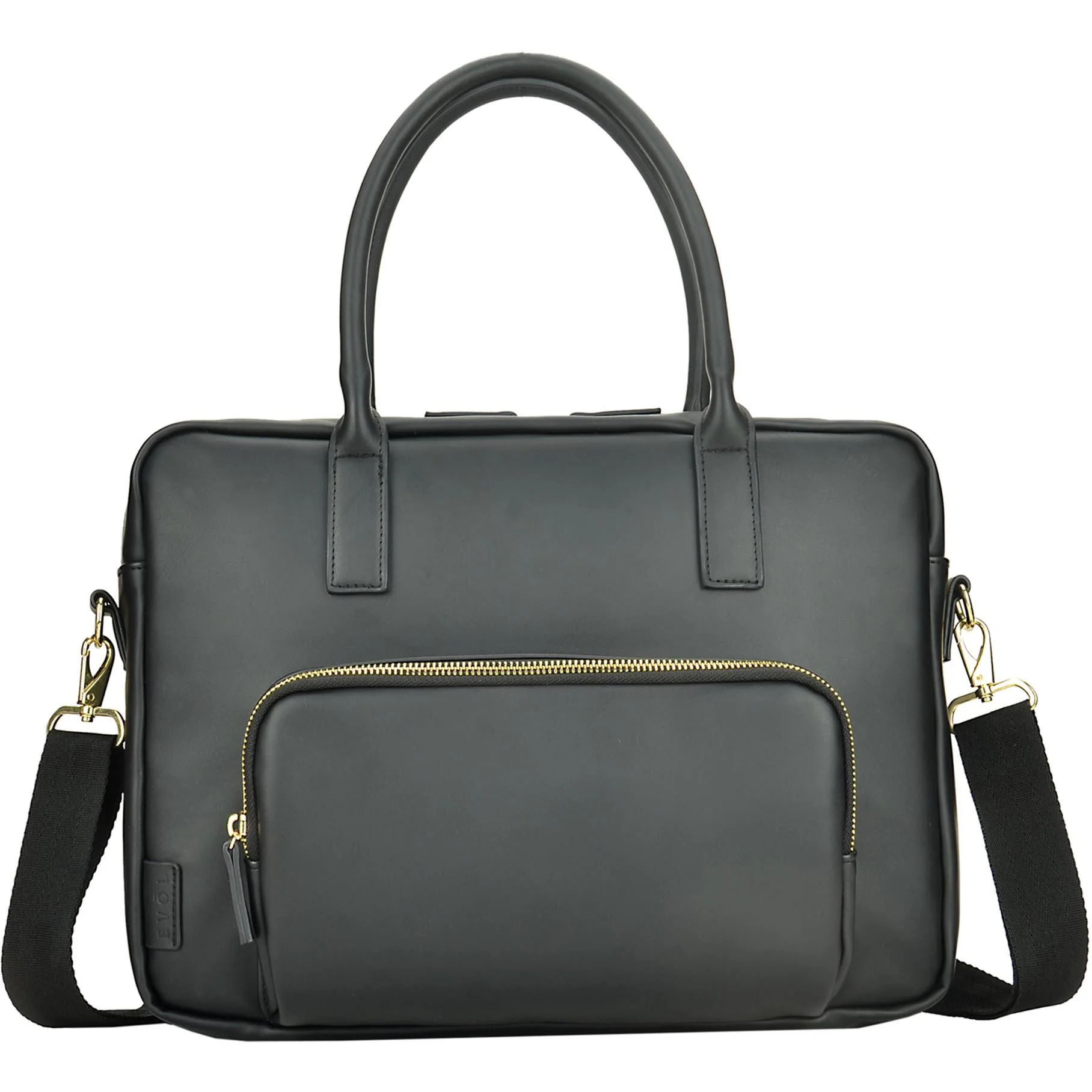 Generation Earth Berlin Recycled 13.3"-14.1" Laptop PU Ladies Briefcase (Black)