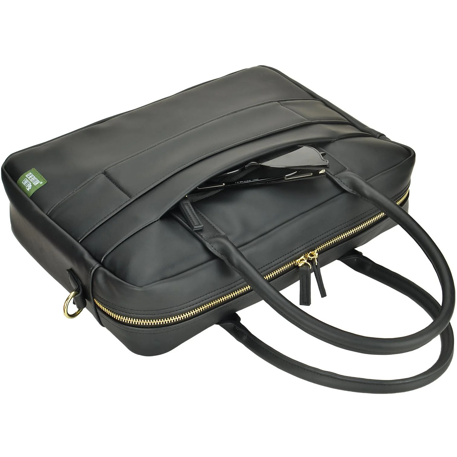 Generation Earth Berlin Recycled 13.3"-14.1" Laptop PU Ladies Briefcase (Black) - Image 4