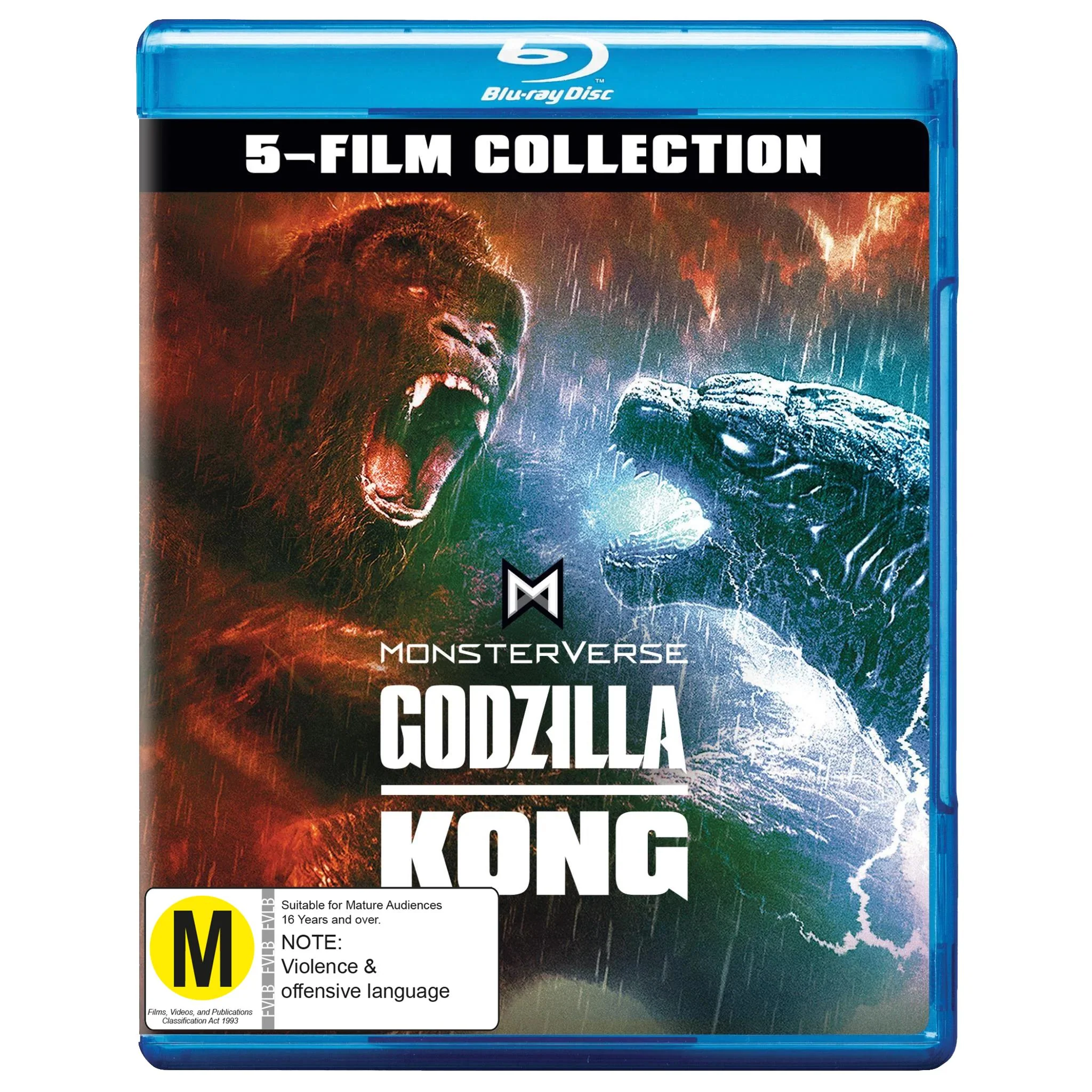 Godzilla Kong MonsterVerse 5-Film Collection