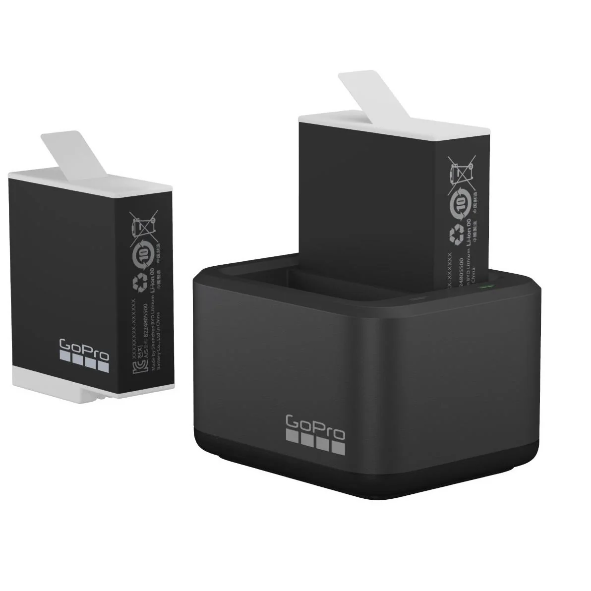GoPro Enduro Dual Battery Charger + 2 Batteries (Hero 9/10/11/12)