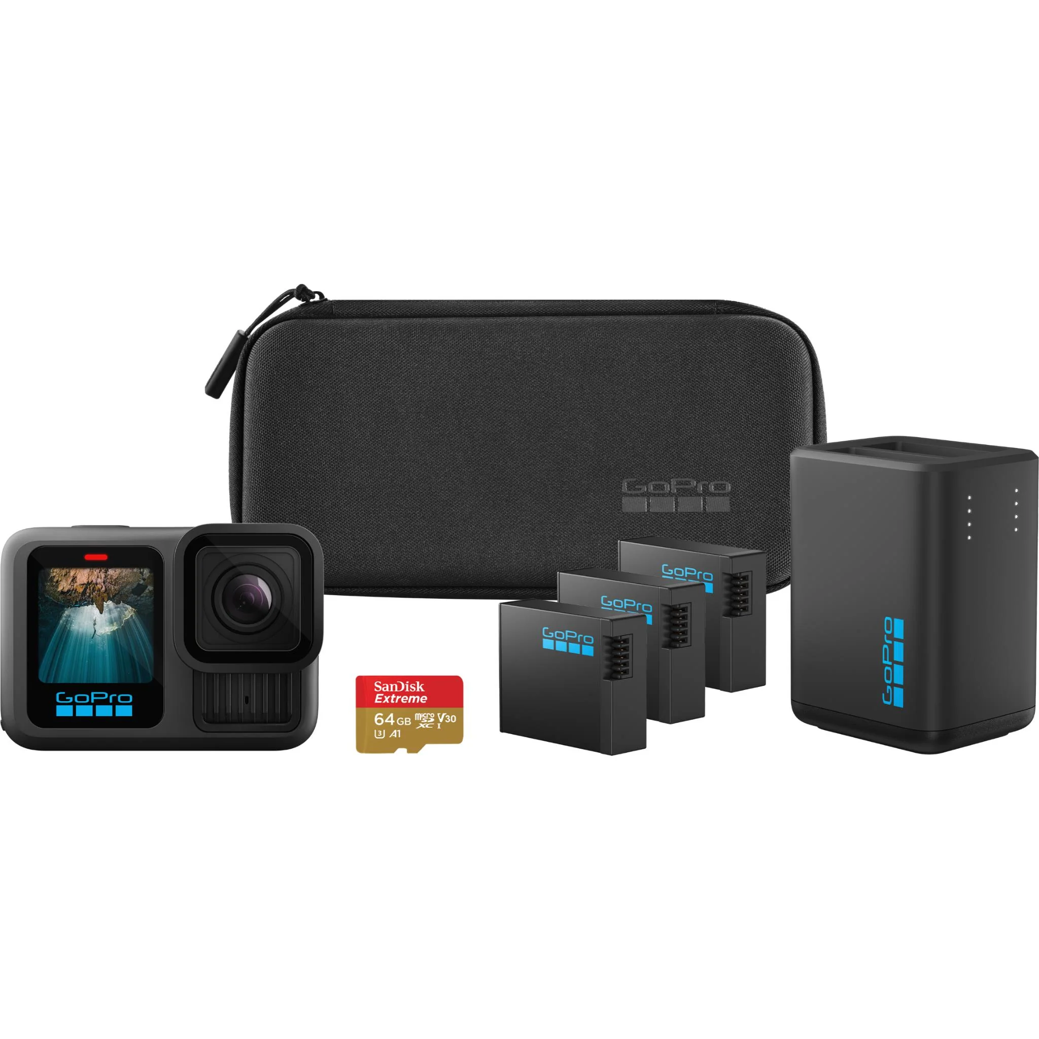 GoPro Hero13 Black 5.3K HyperSmooth 6.0 Action Cam Power Bundle