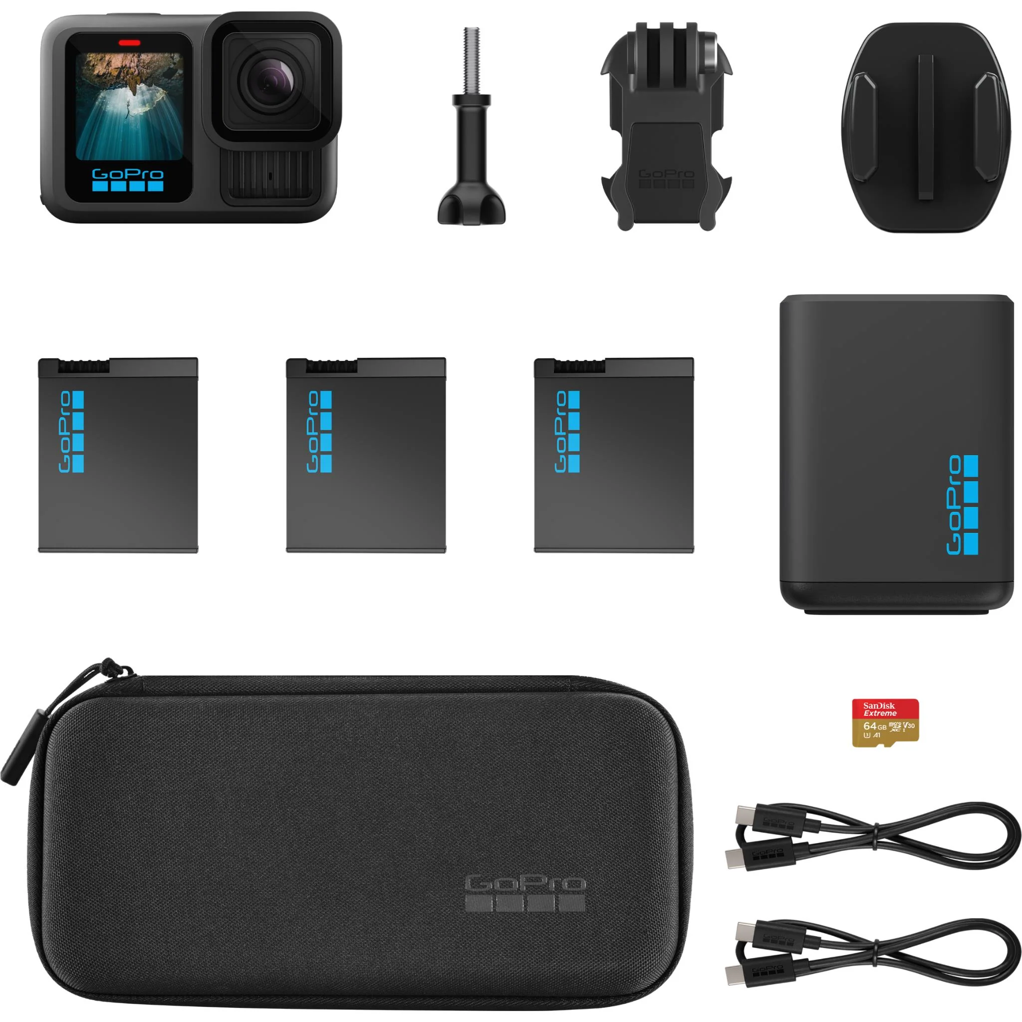 GoPro Hero13 Black 5.3K HyperSmooth 6.0 Action Cam Power Bundle - Image 5