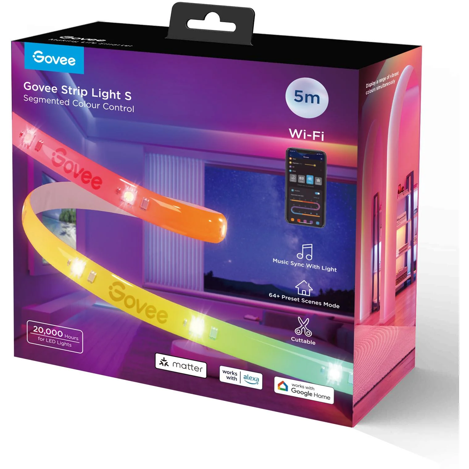 Govee RGBIC+W LED Light Strip (5m) [Matter Compatible] - Image 3